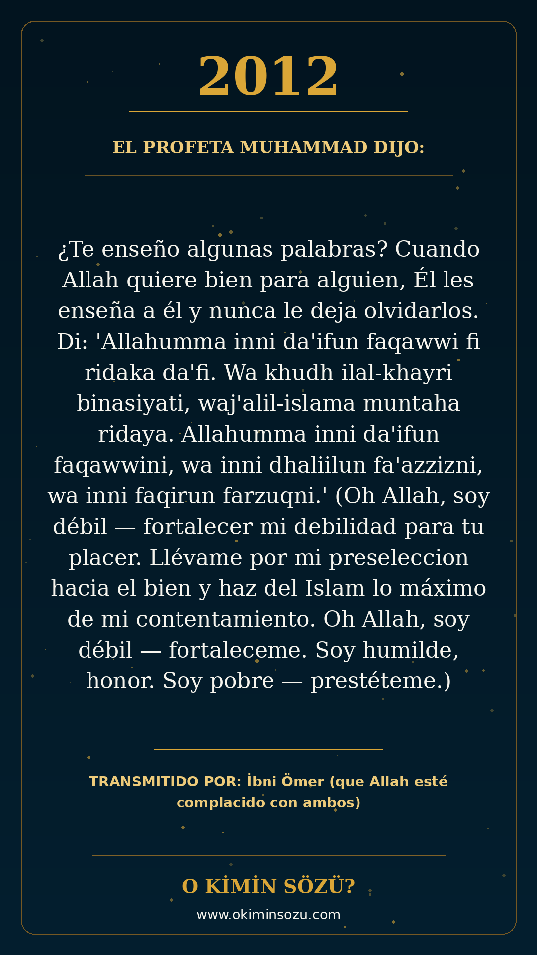 hadis 2012 es