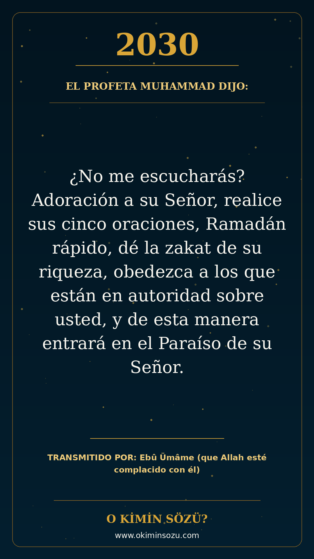 hadis 2030 es