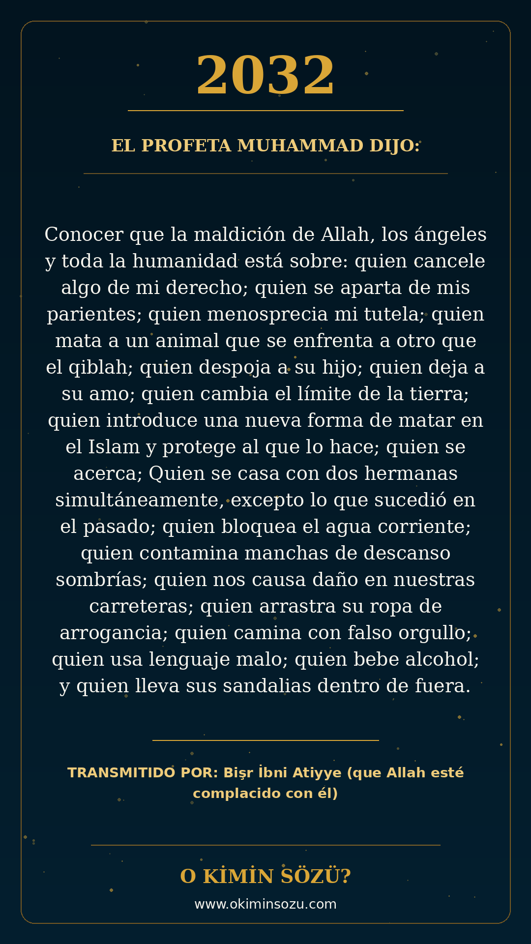 hadis 2032 es