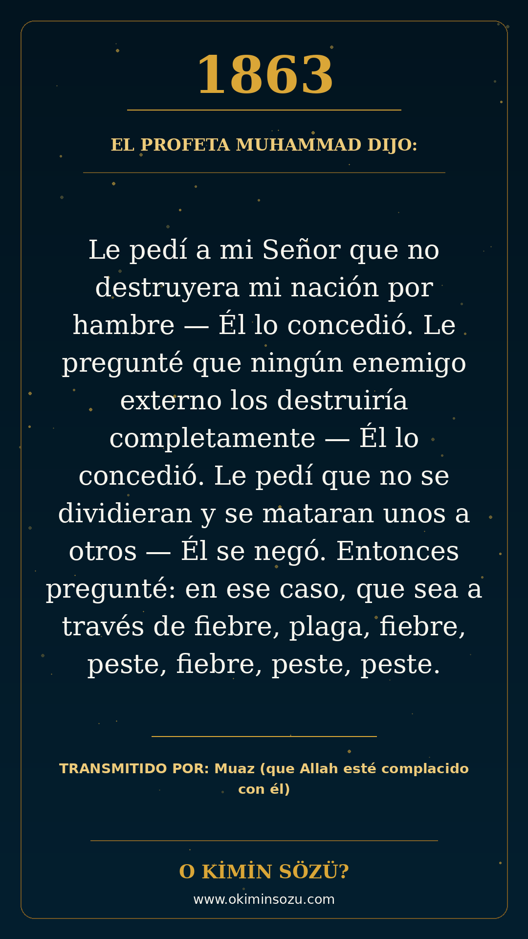 hadis 1863 es