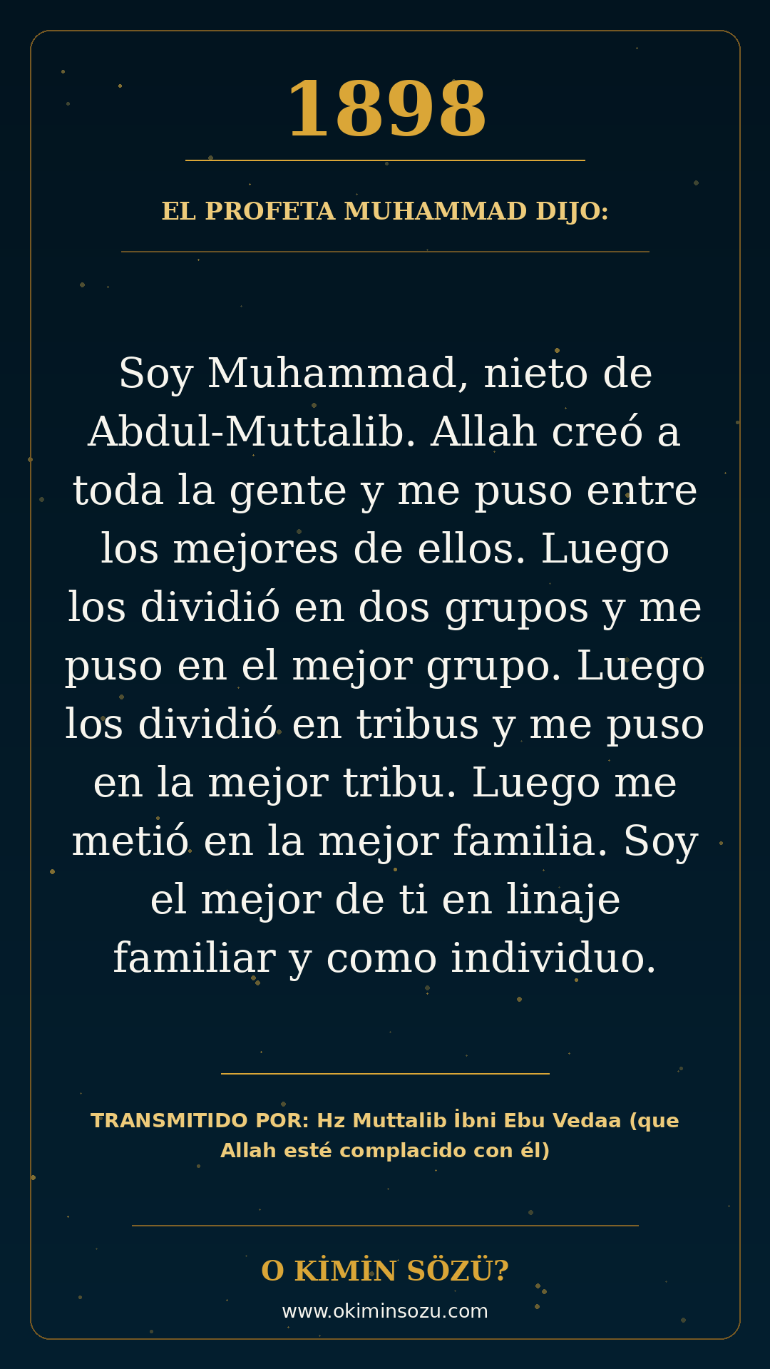 hadis 1898 es