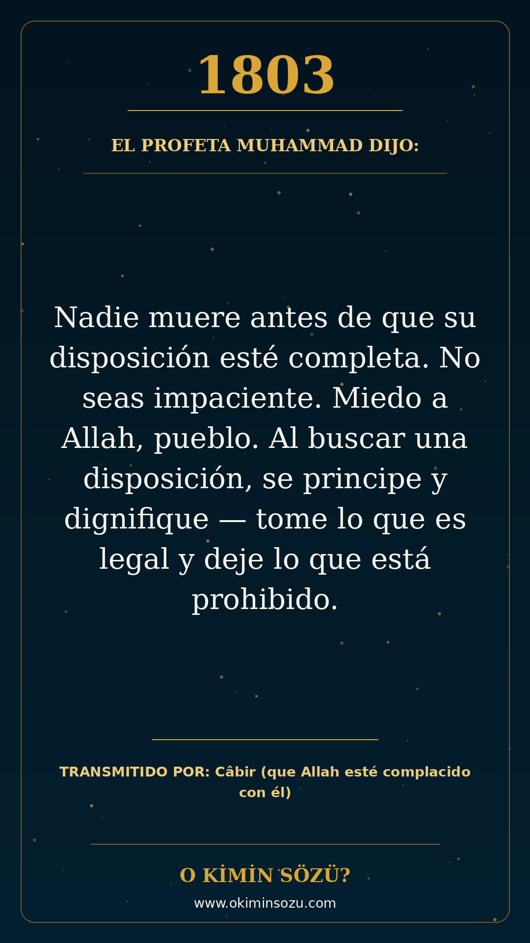 hadis 1803 es