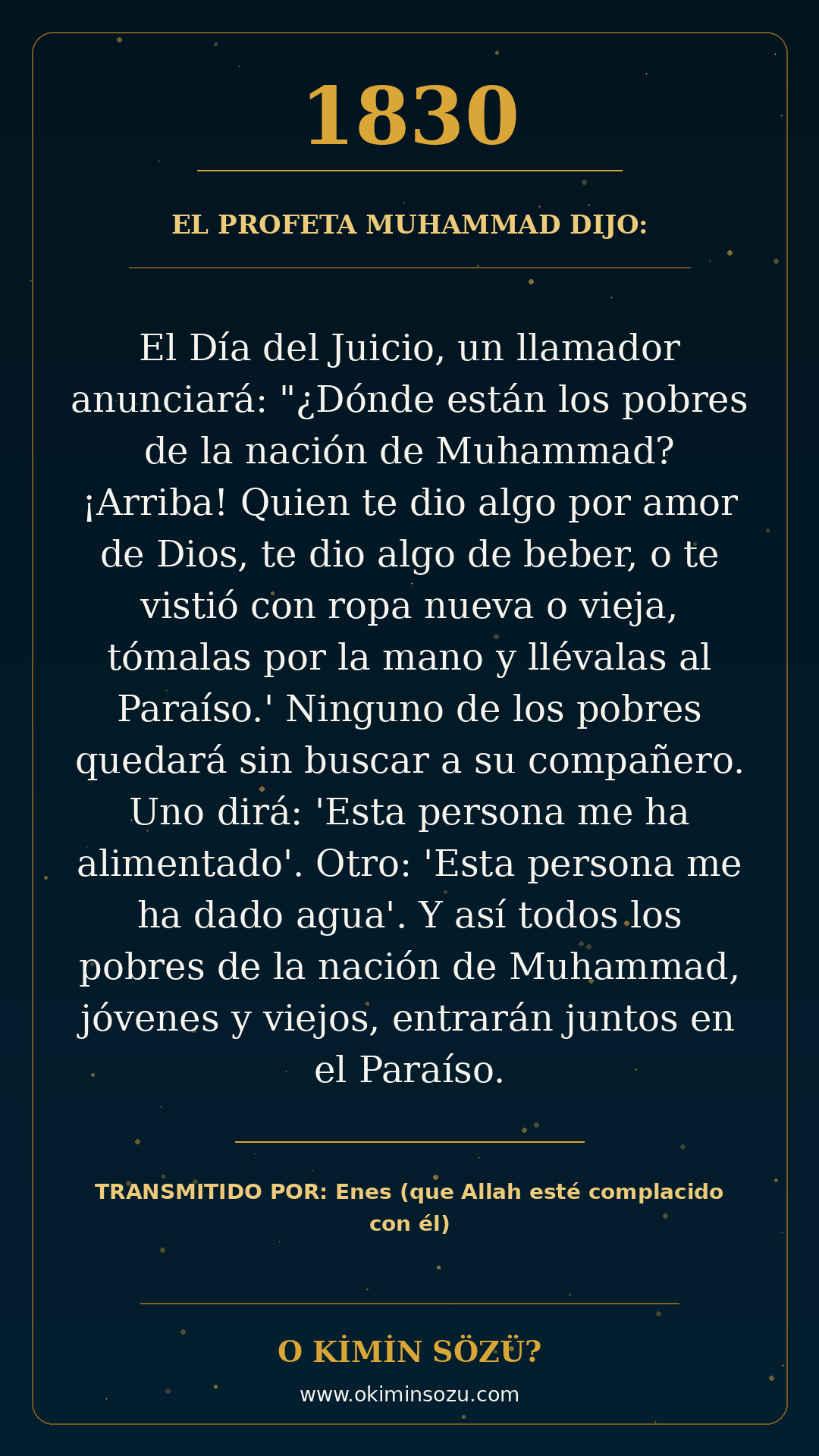 hadis 1830 es