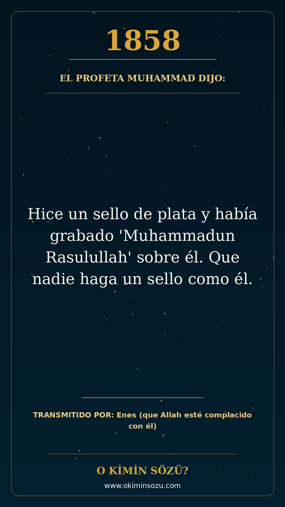 hadis 1858 es
