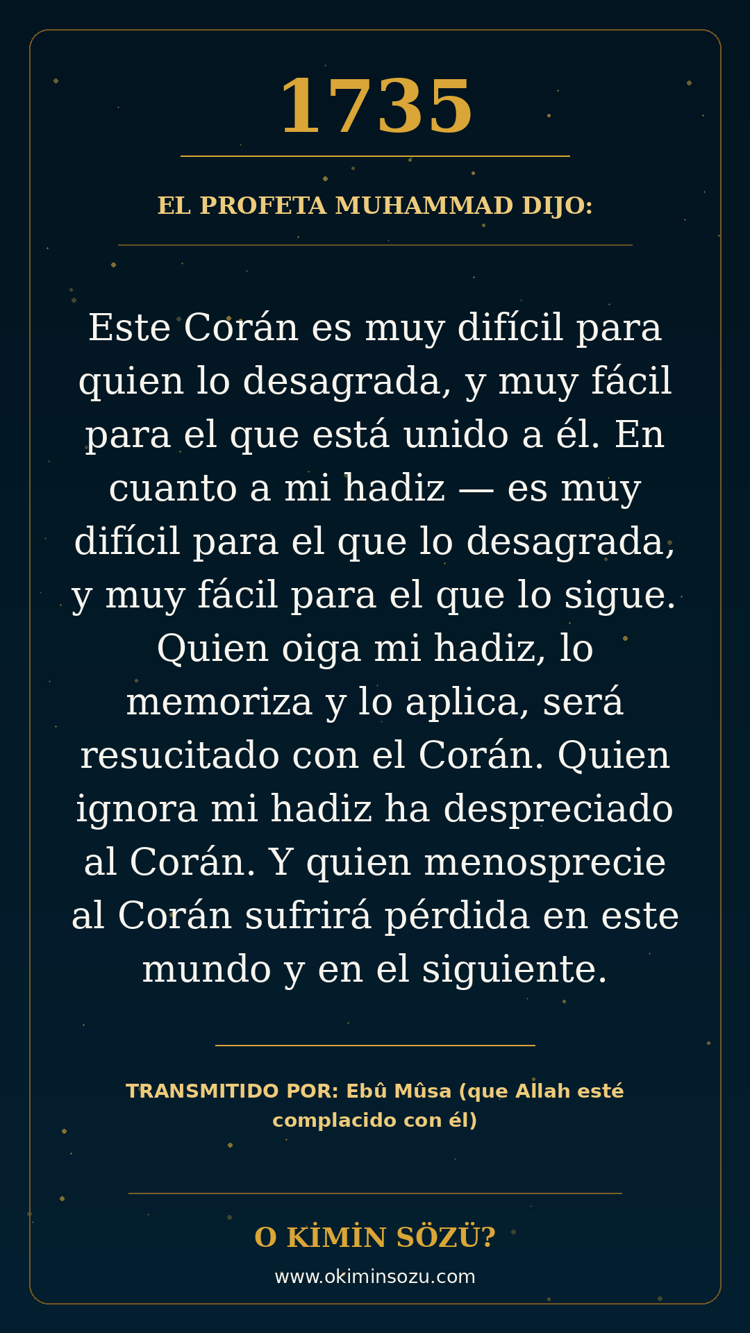hadis 1735 es