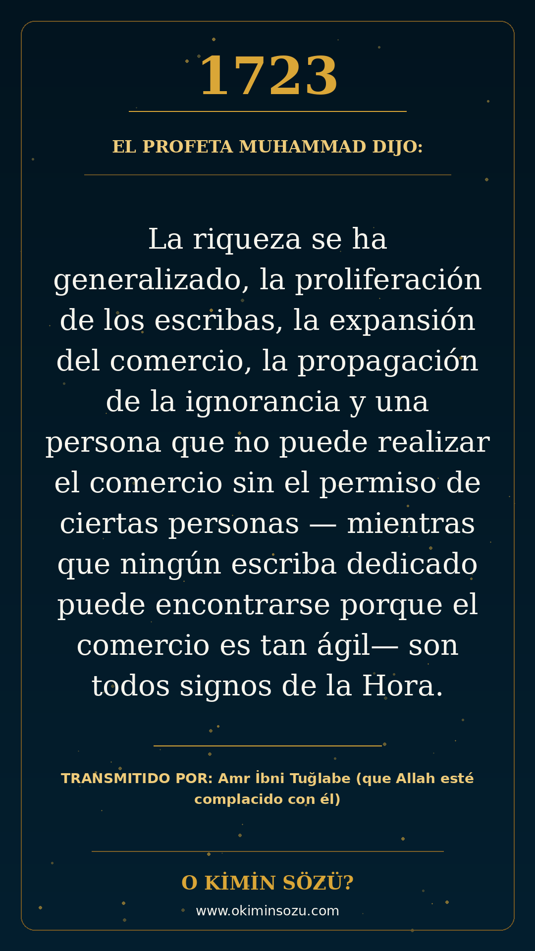 hadis 1723 es