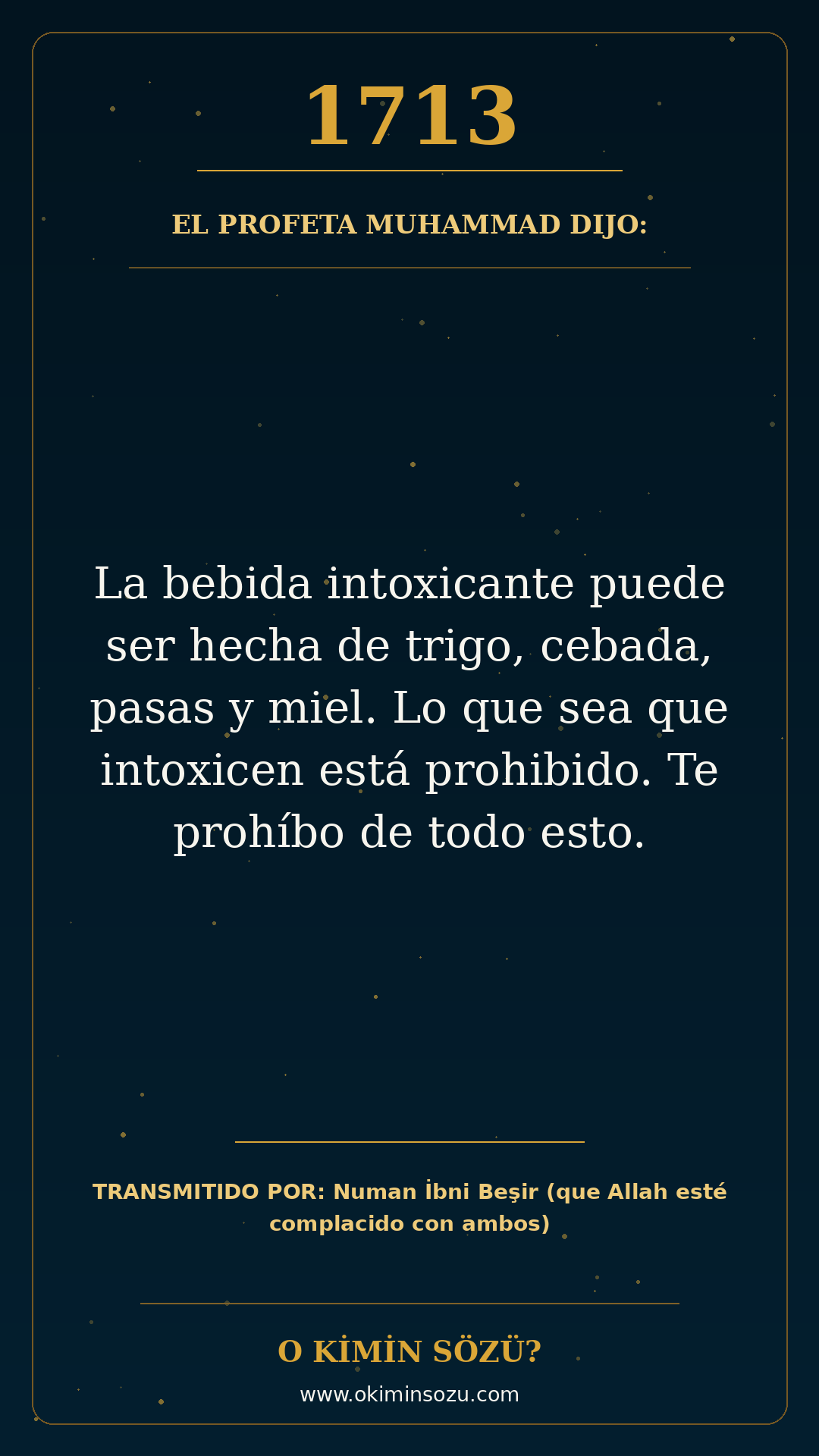 hadis 1713 es