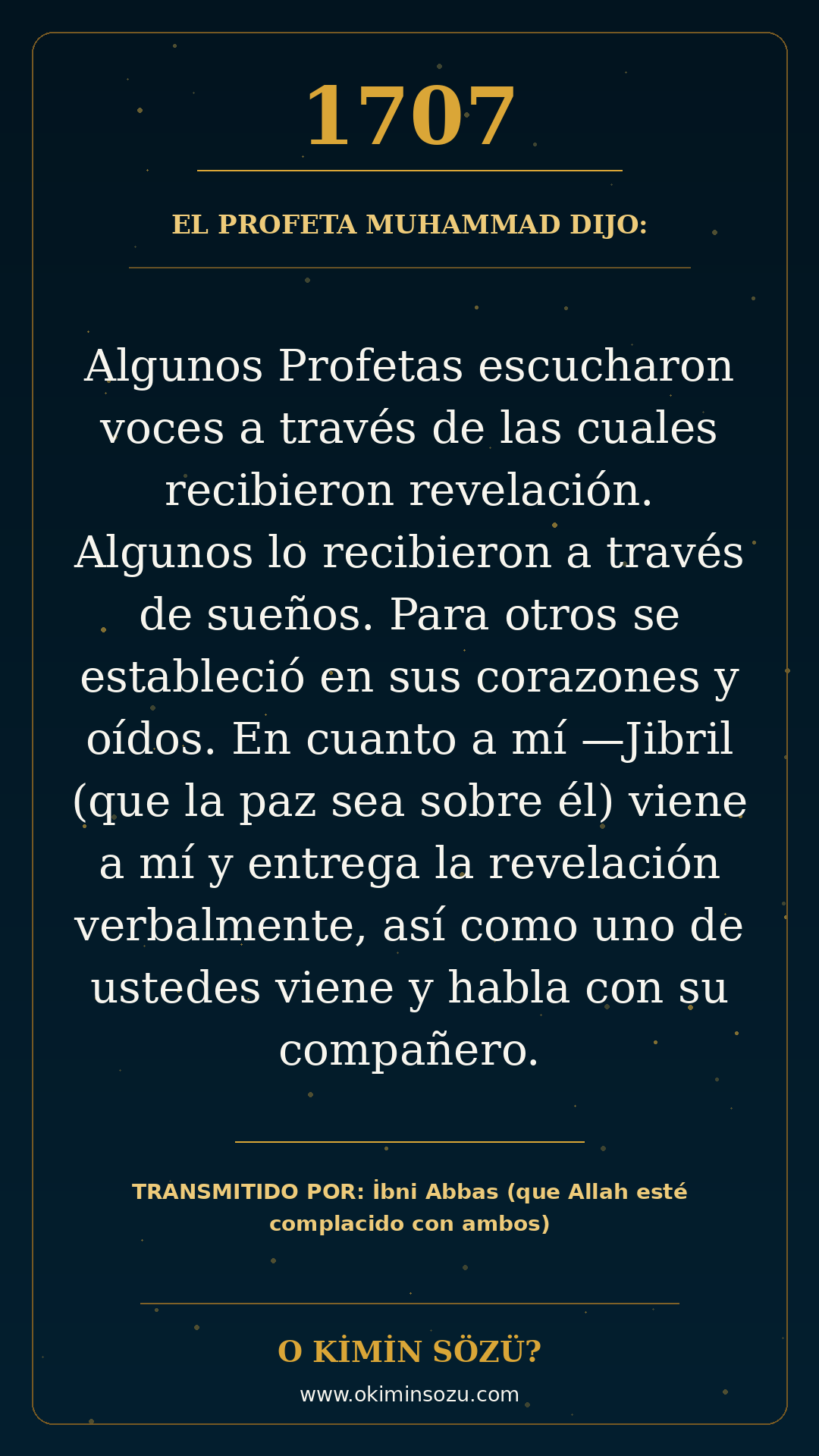 hadis 1707 es