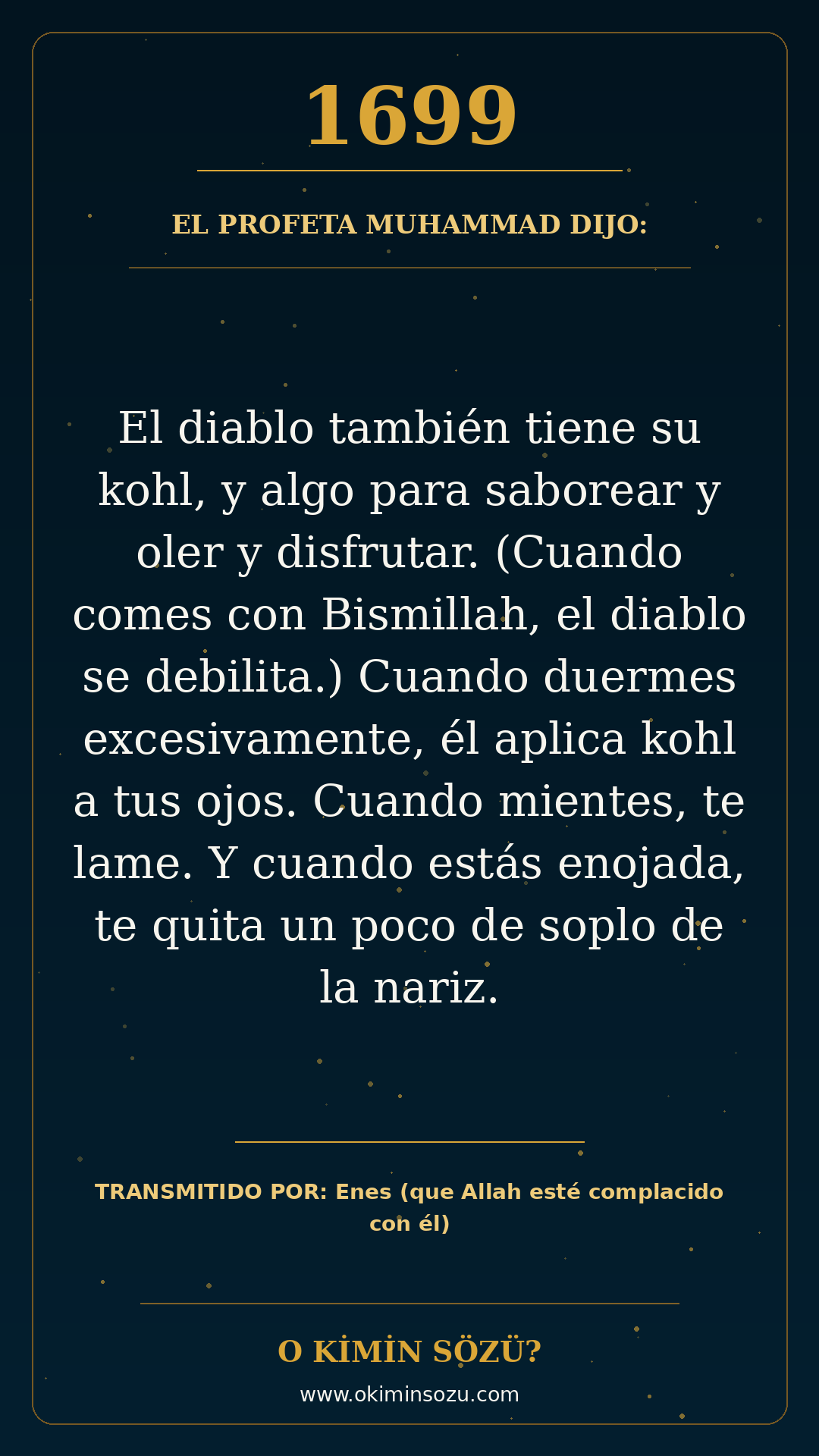 hadis 1699 es