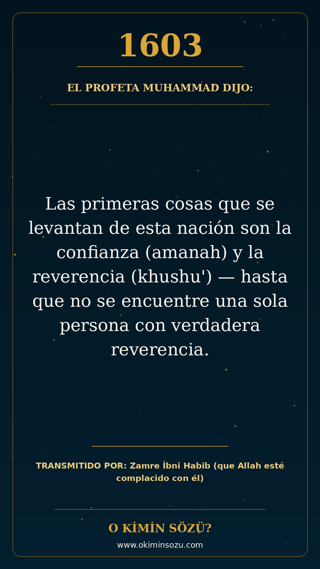 hadis 1603 es