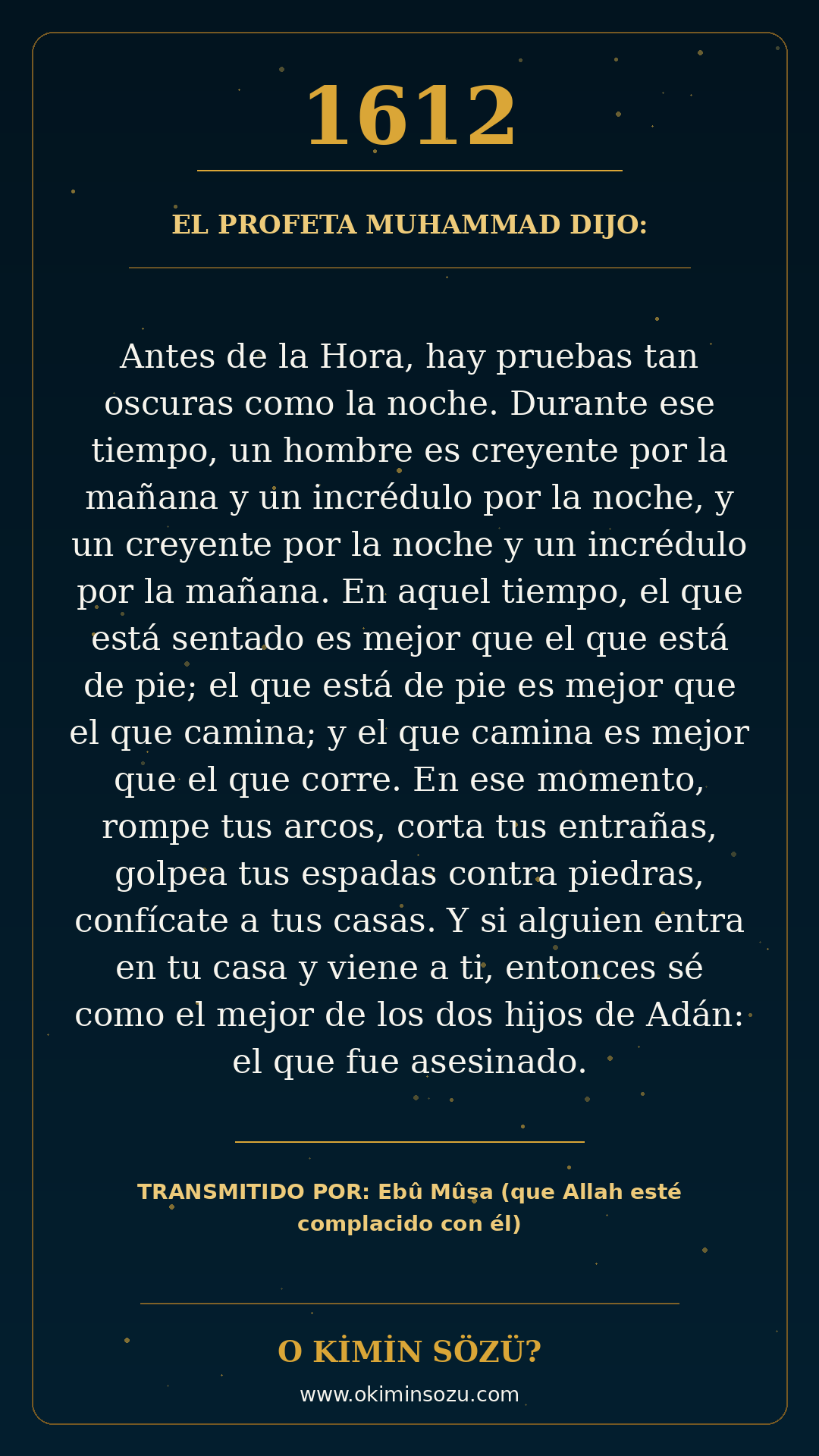 hadis 1612 es