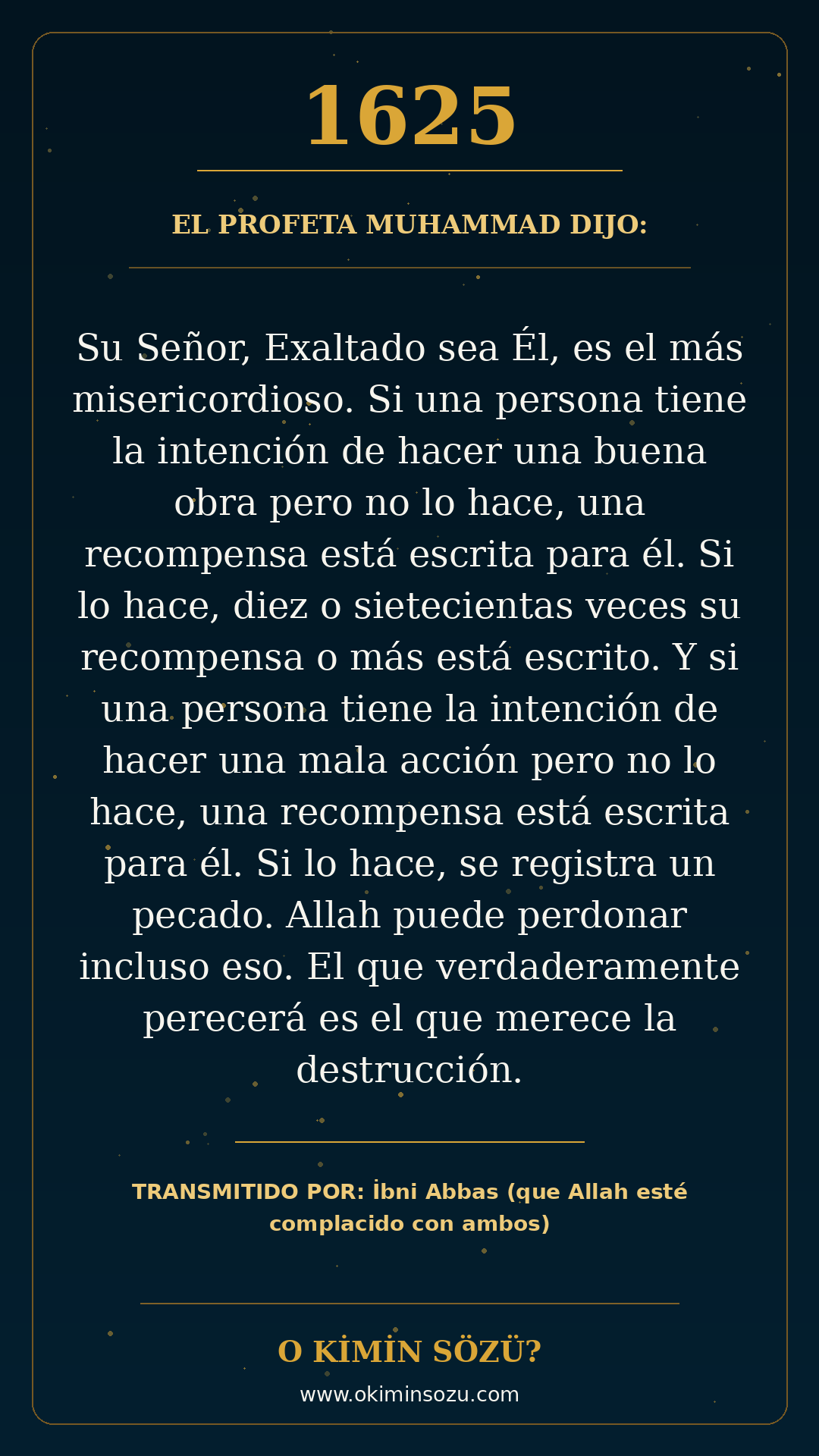 hadis 1625 es