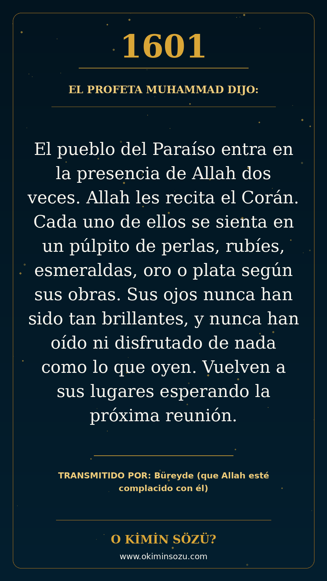 hadis 1601 es