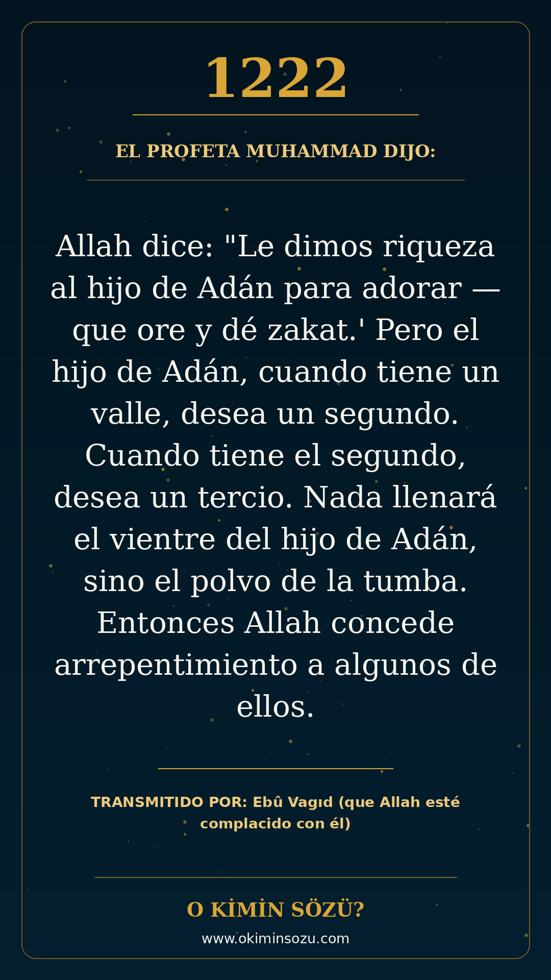 hadis 1222 es