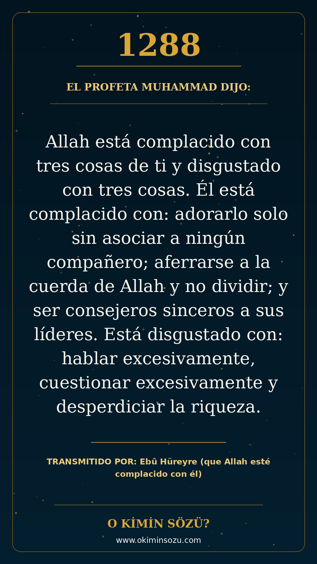 hadis 1288 es