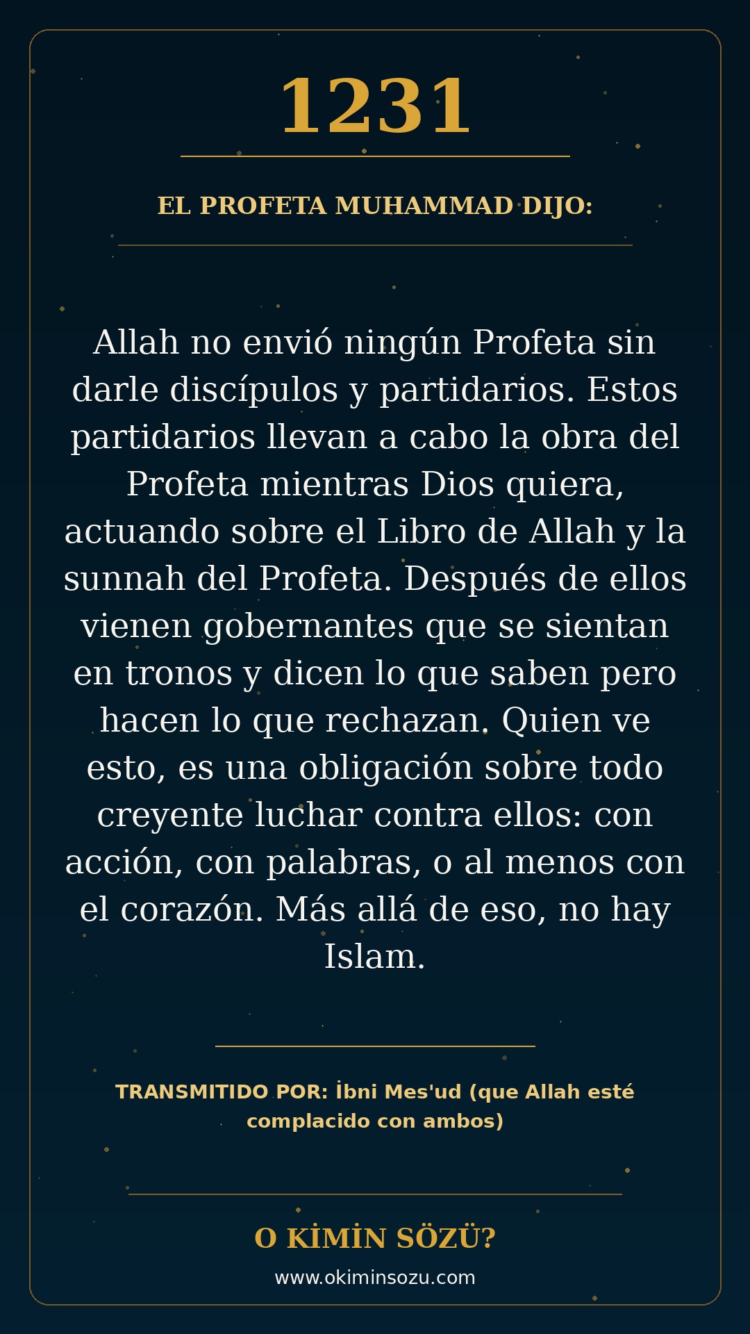 hadis 1231 es