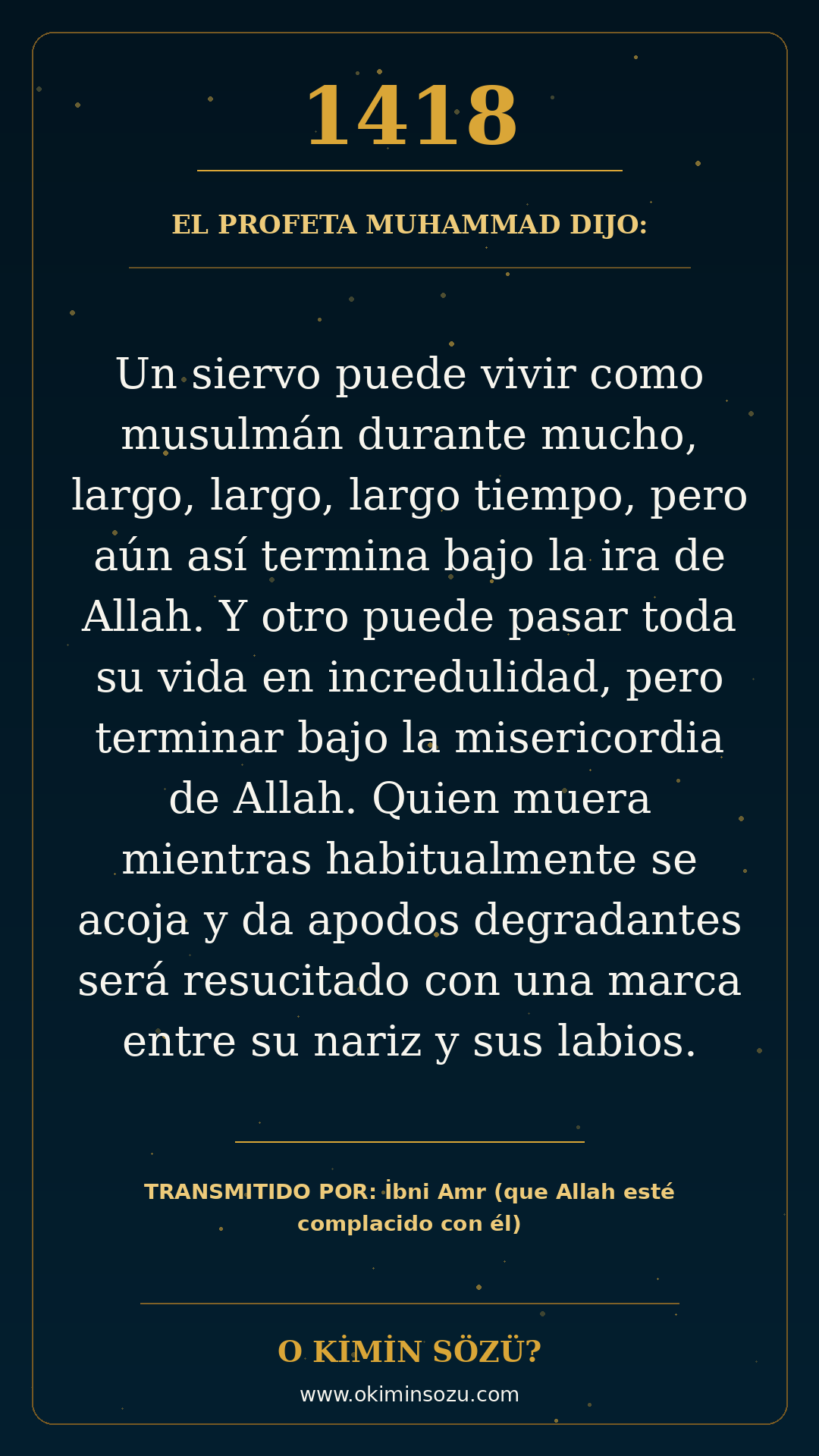 hadis 1418 es