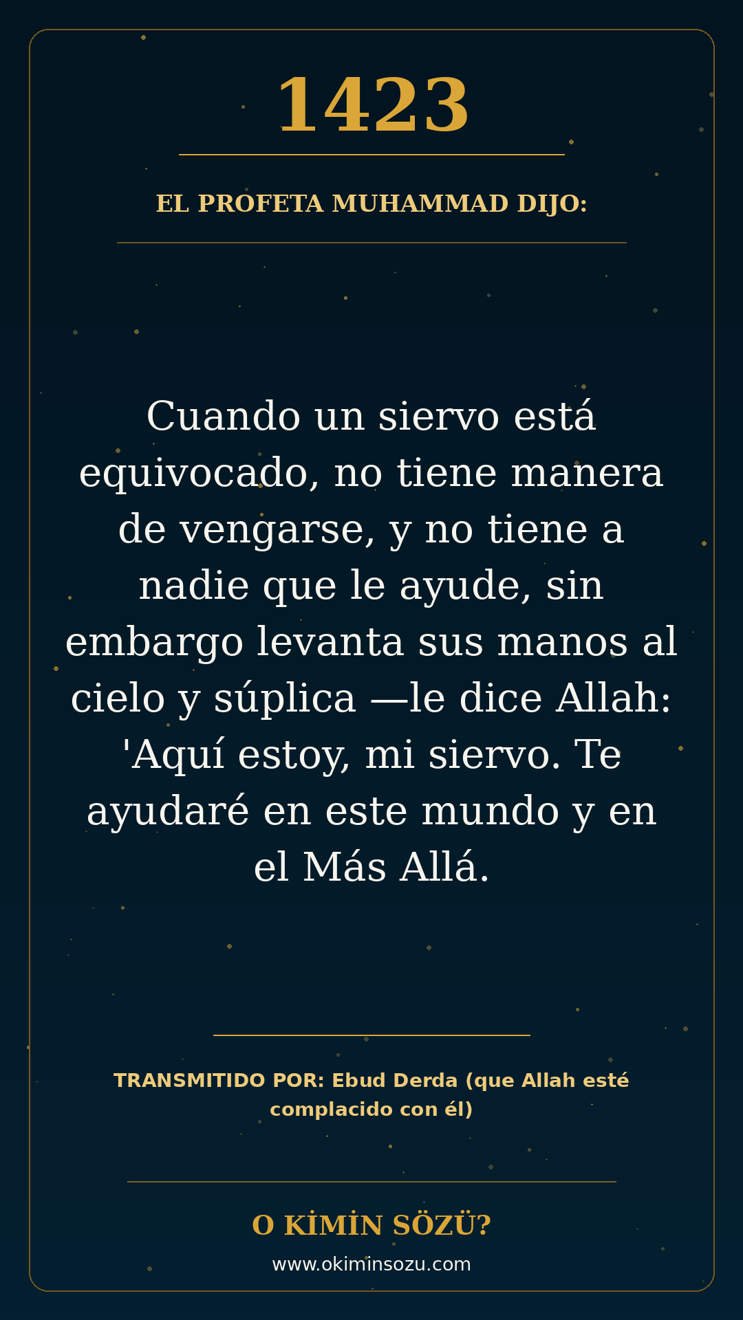 hadis 1423 es