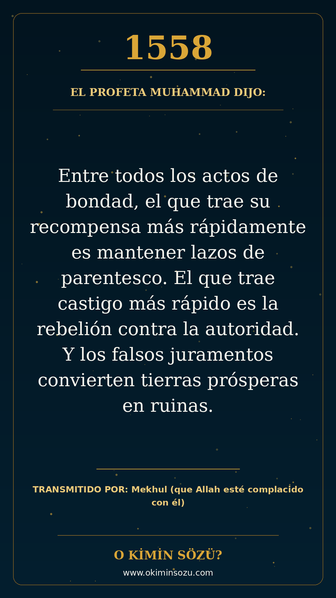 hadis 1558 es