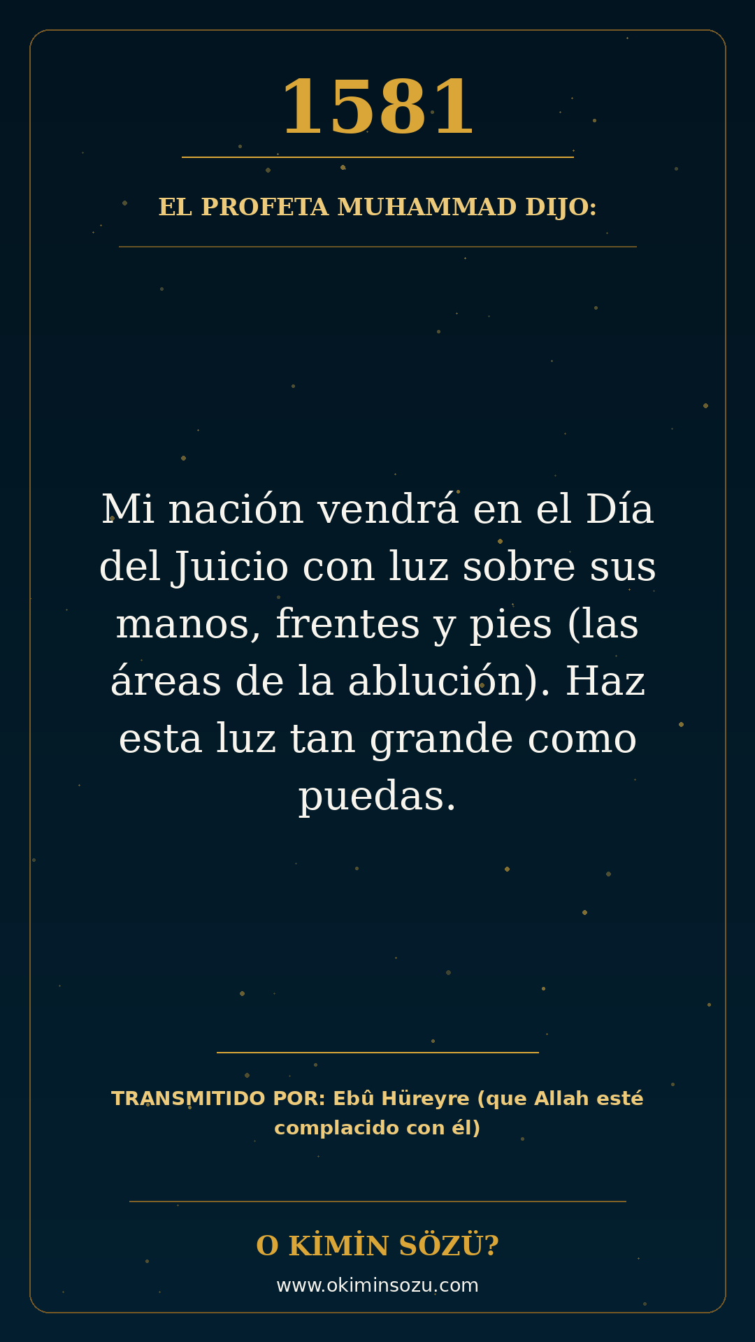 hadis 1581 es