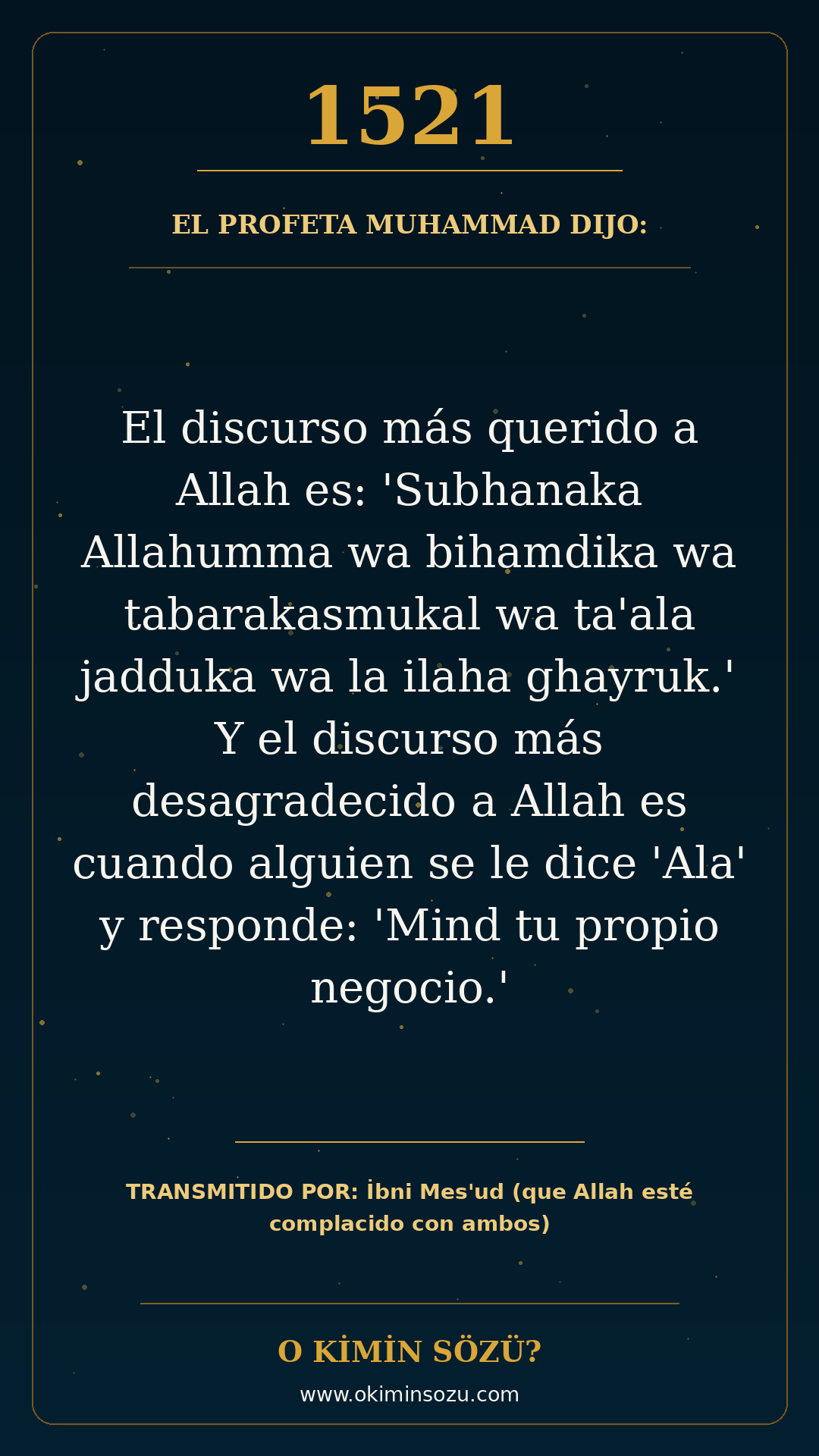 hadis 1521 es