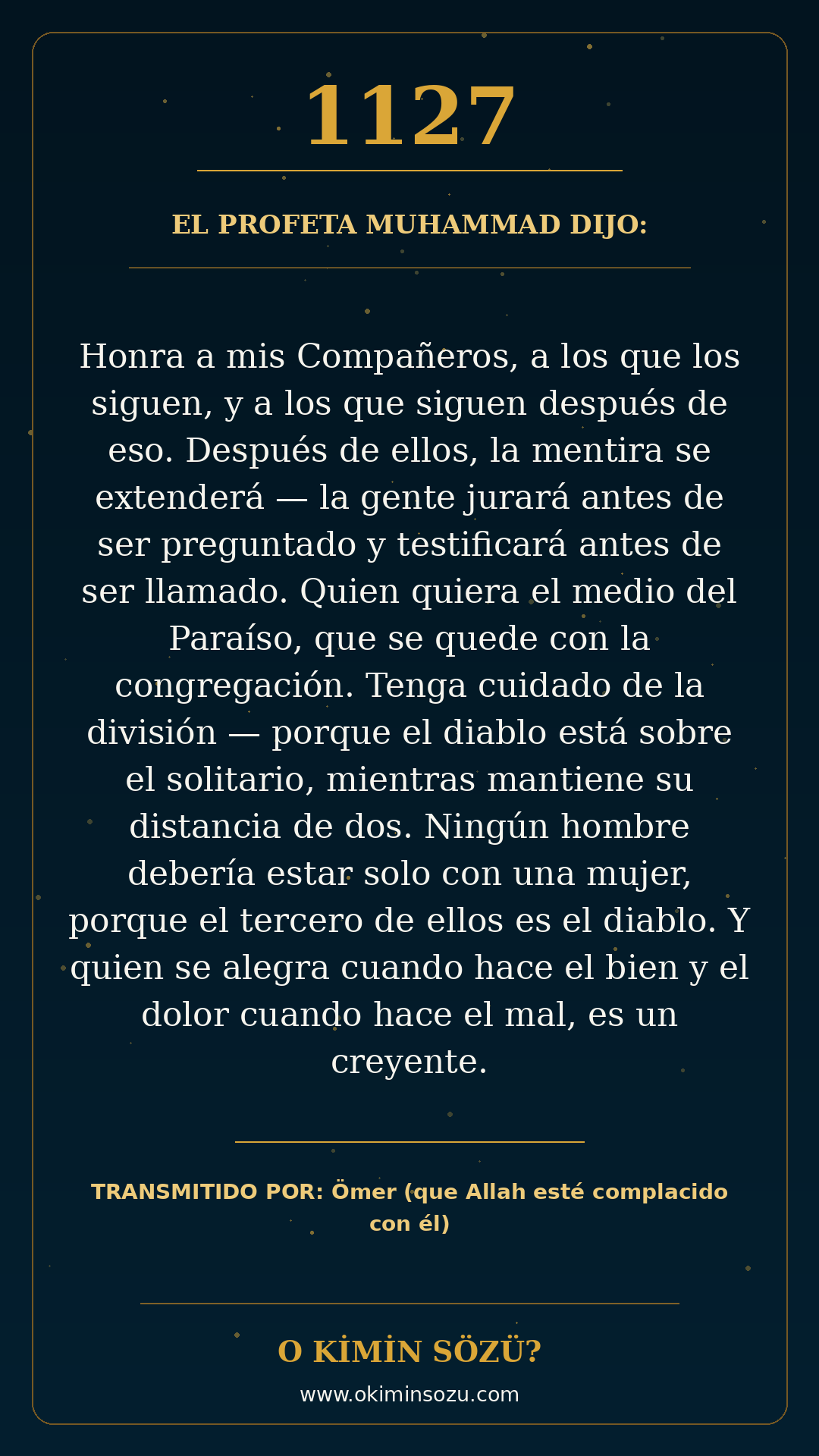 hadis 1127 es