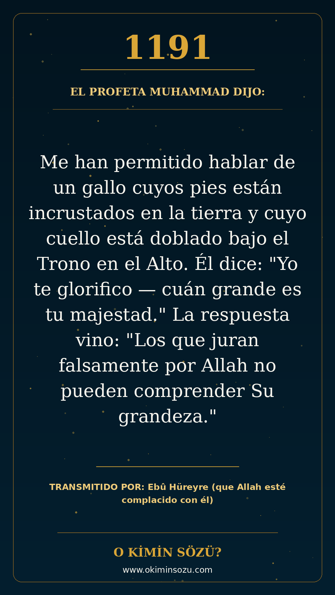 hadis 1191 es