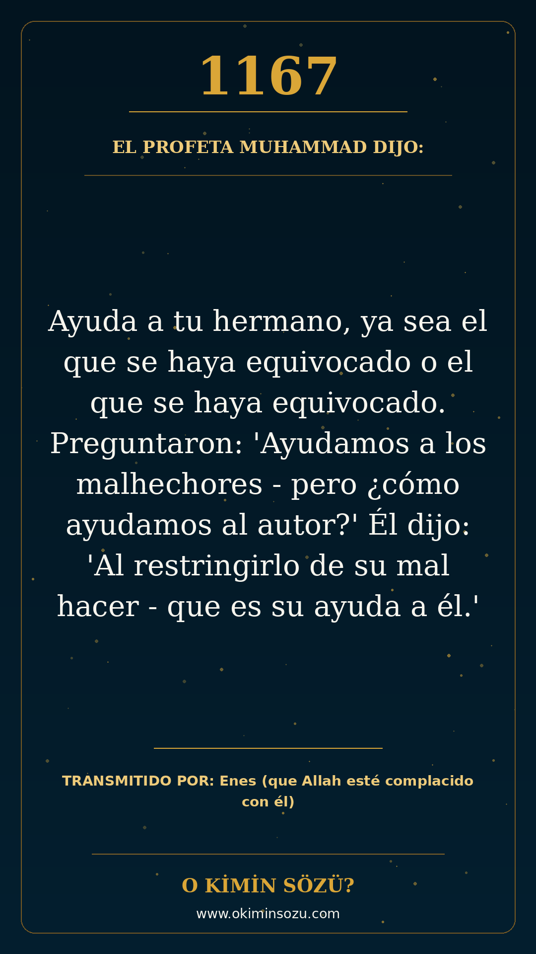 hadis 1167 es