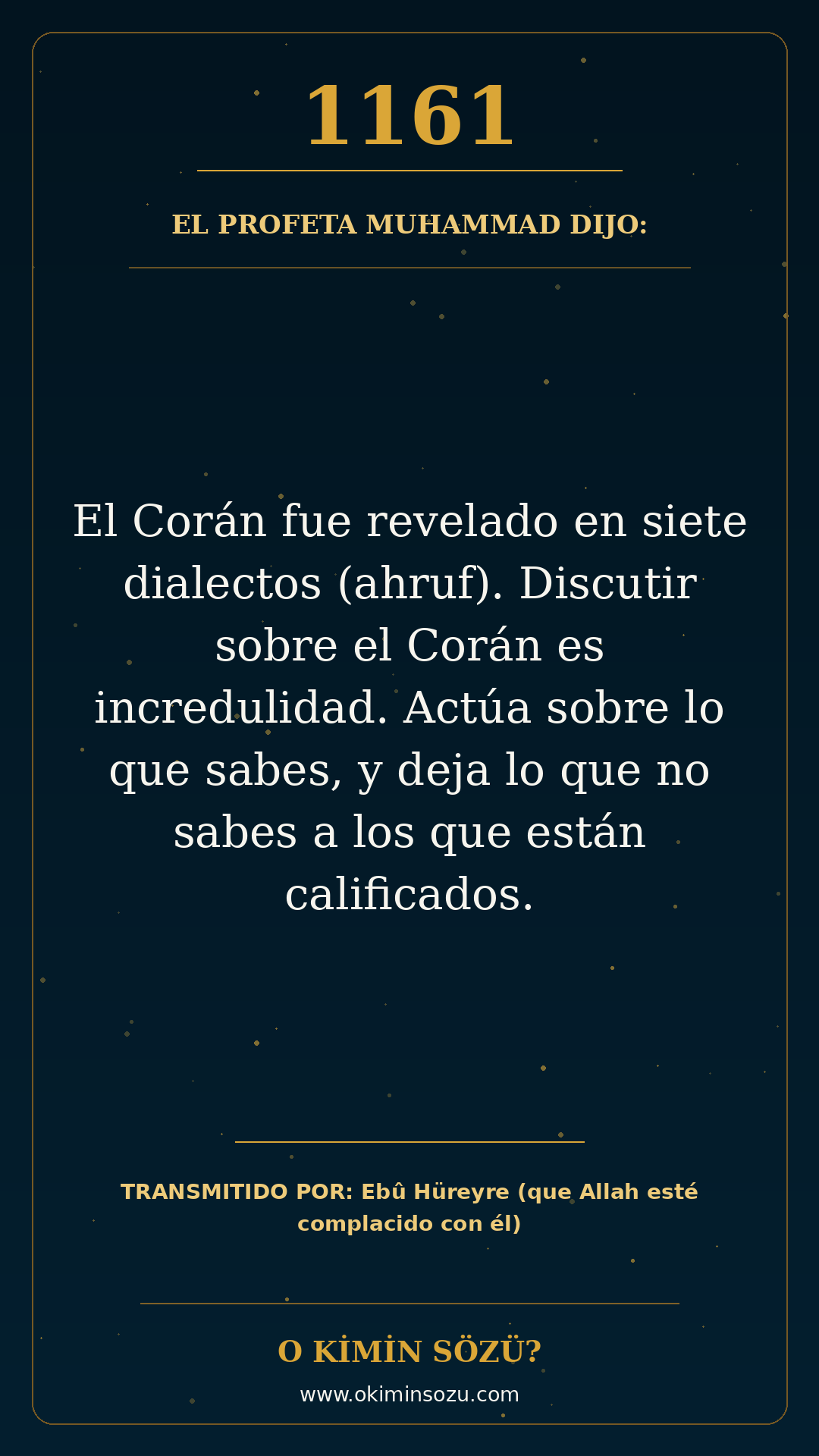 hadis 1161 es