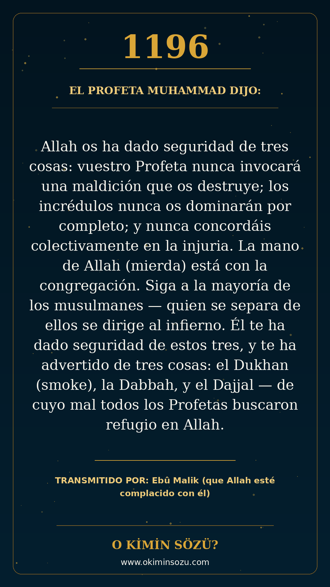 hadis 1196 es