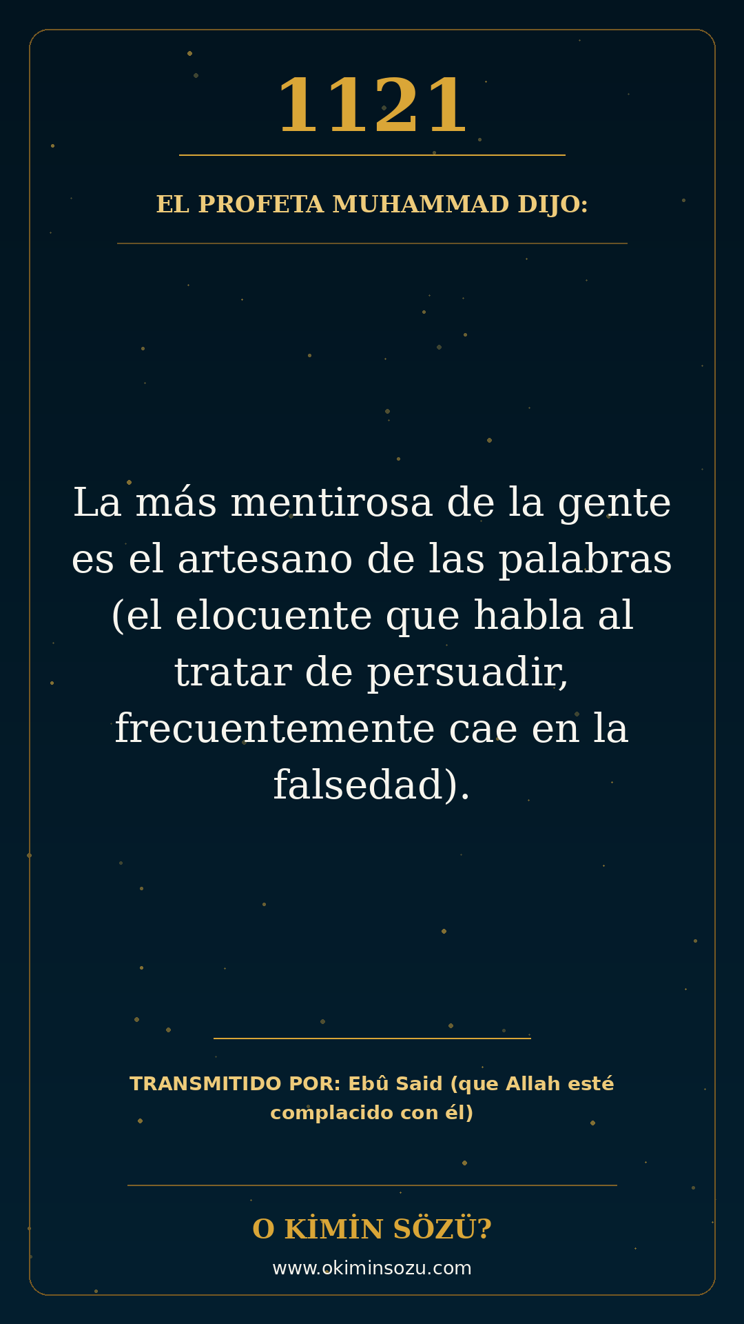 hadis 1121 es