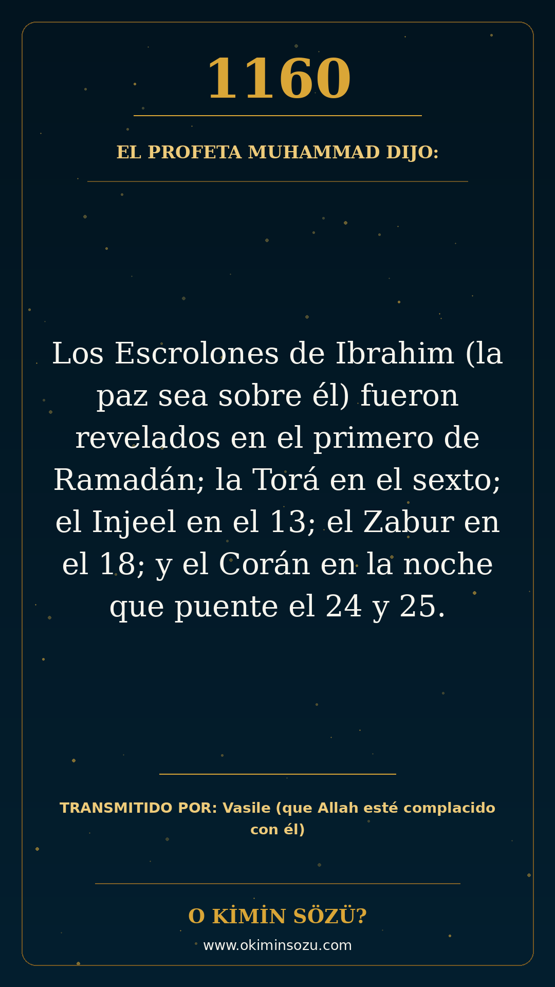 hadis 1160 es