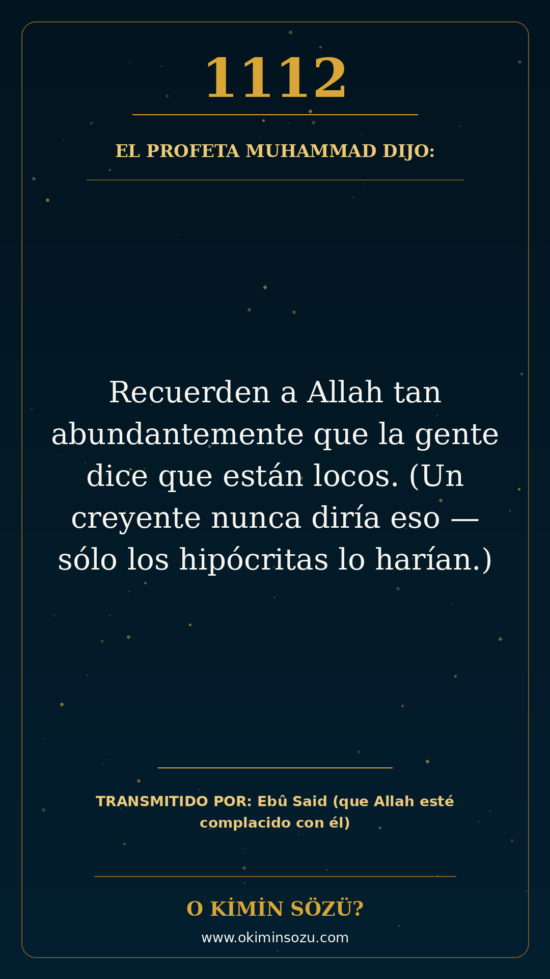 hadis 1112 es