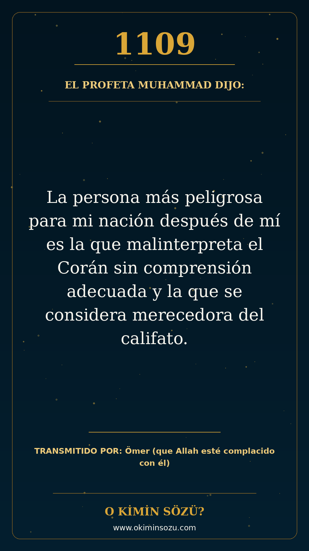 hadis 1109 es