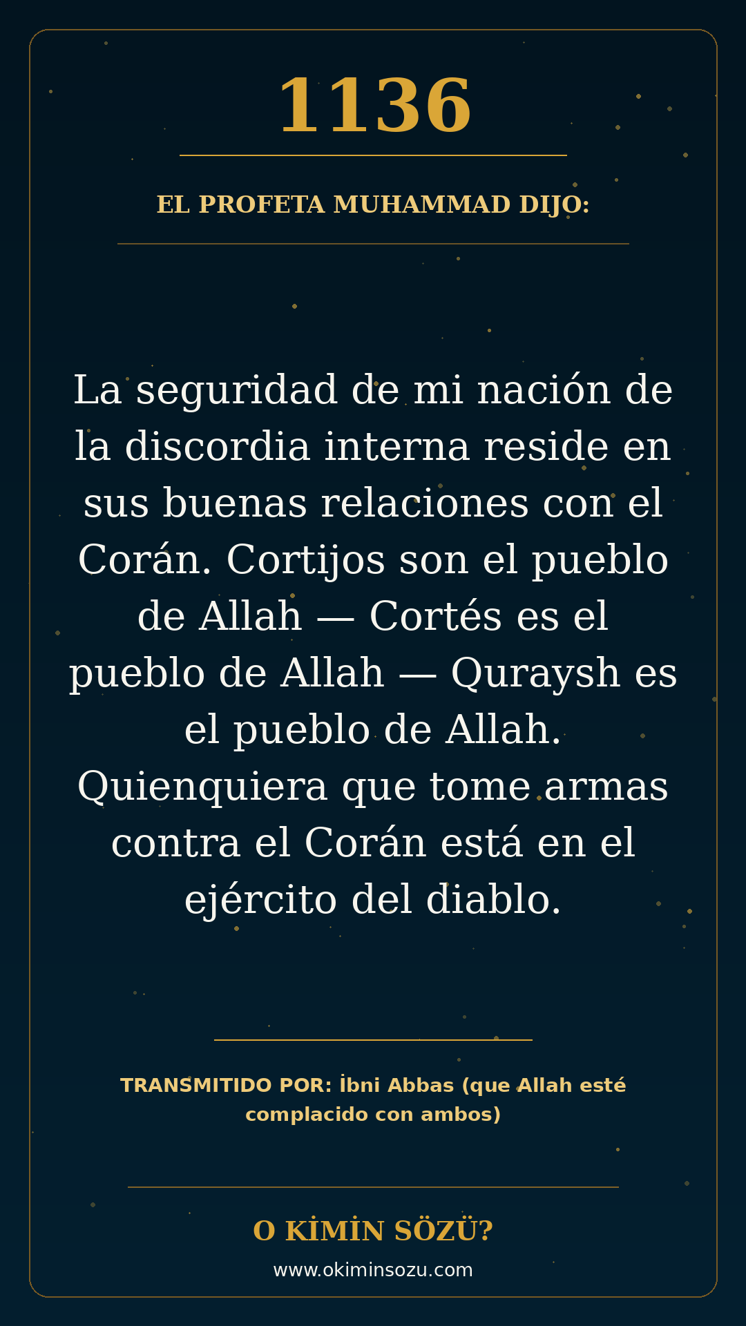 hadis 1136 es