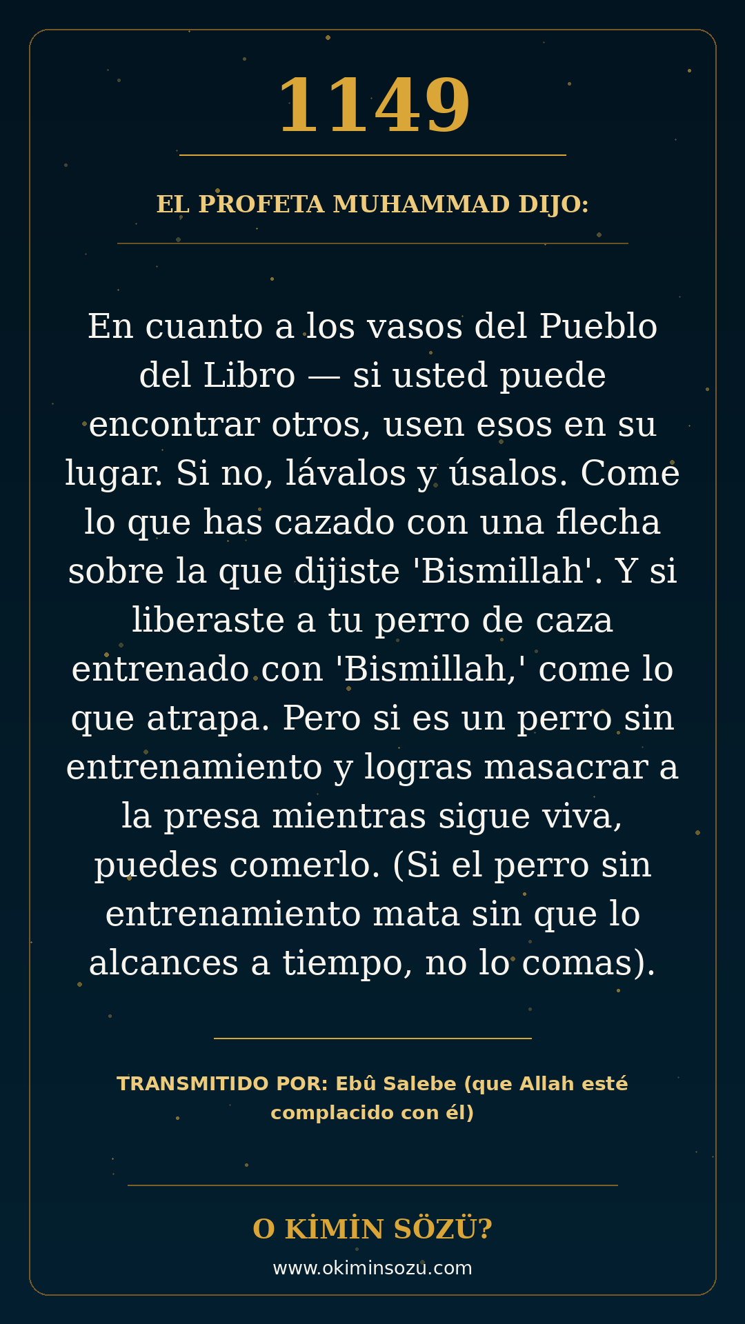 hadis 1149 es
