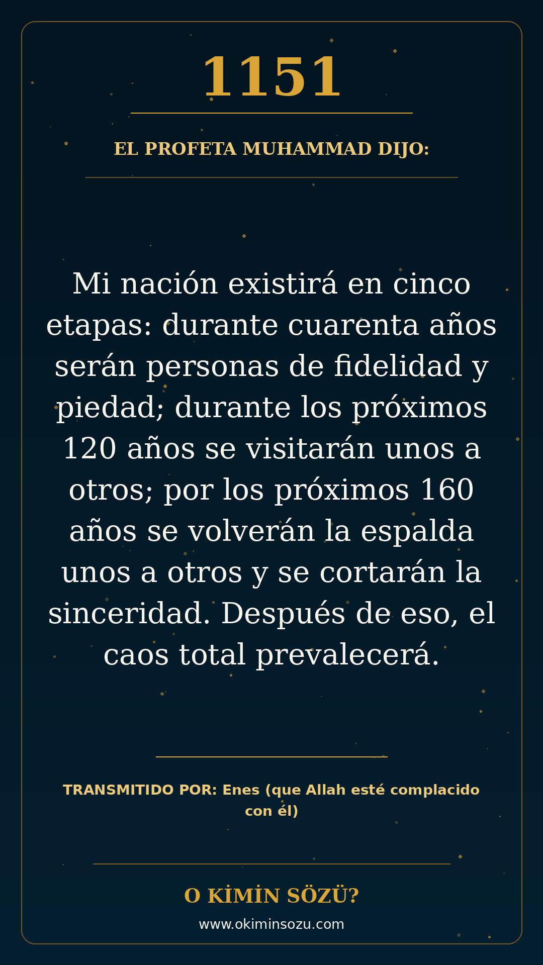 hadis 1151 es