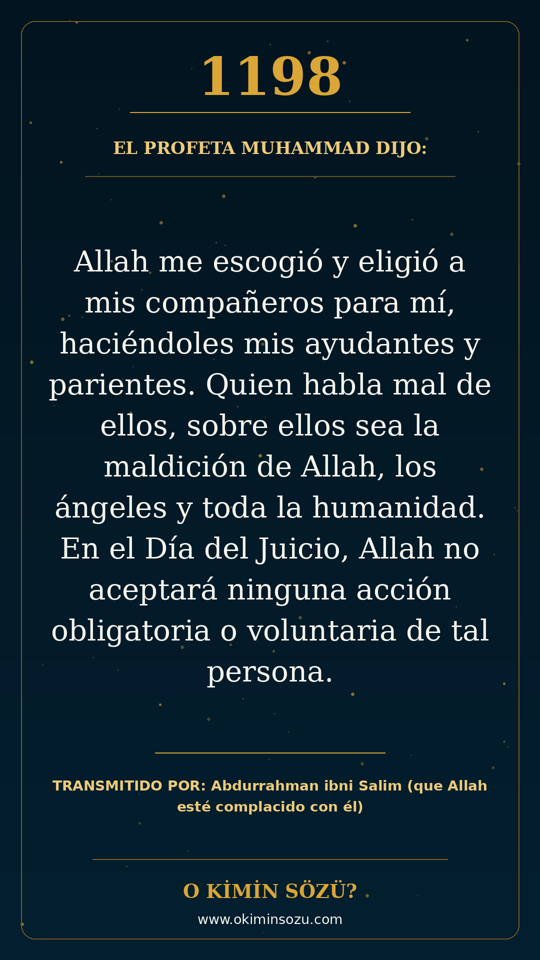 hadis 1198 es