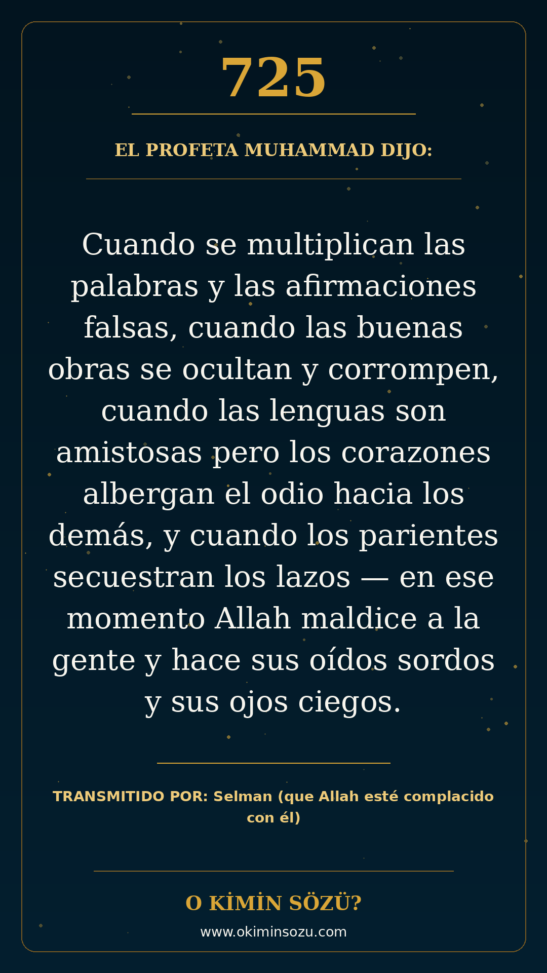 hadis 0725 es