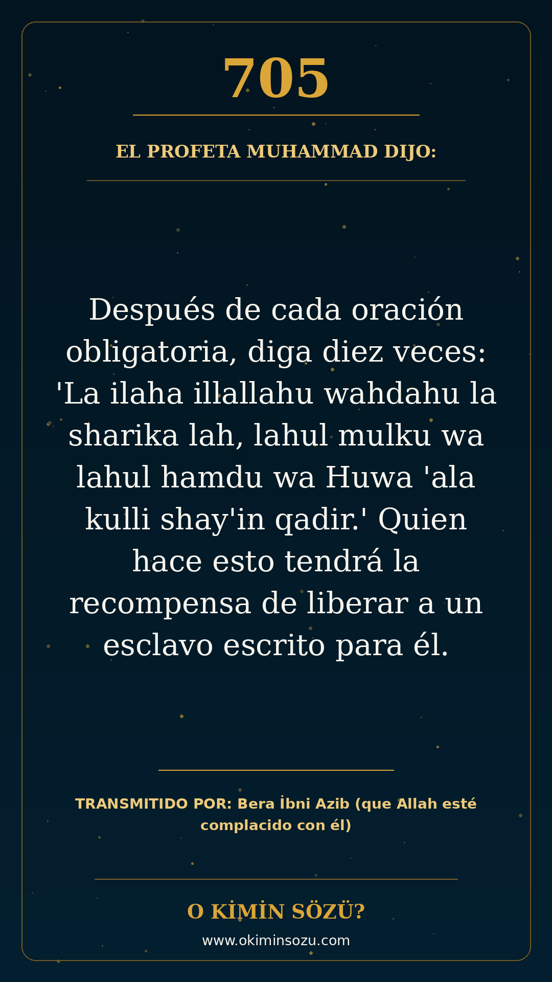 hadis 0705 es