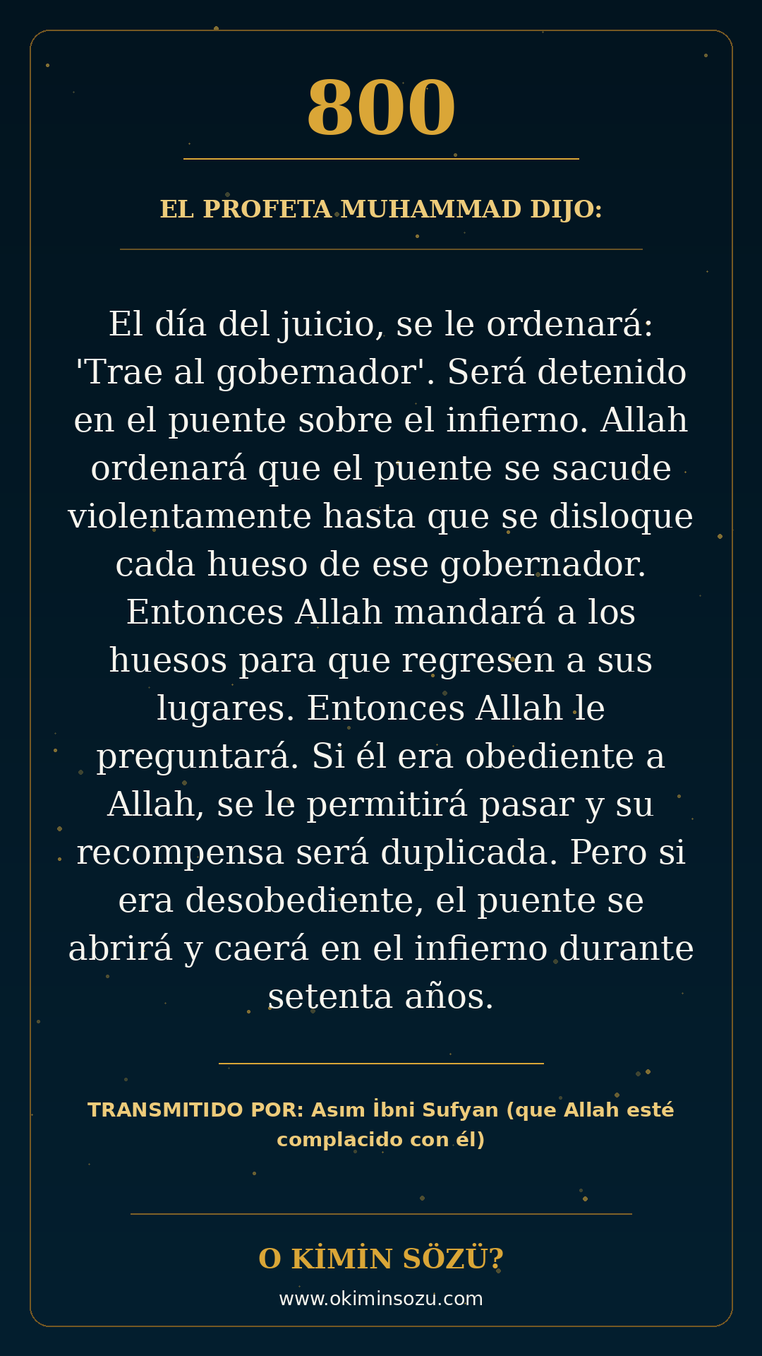 hadis 0800 es