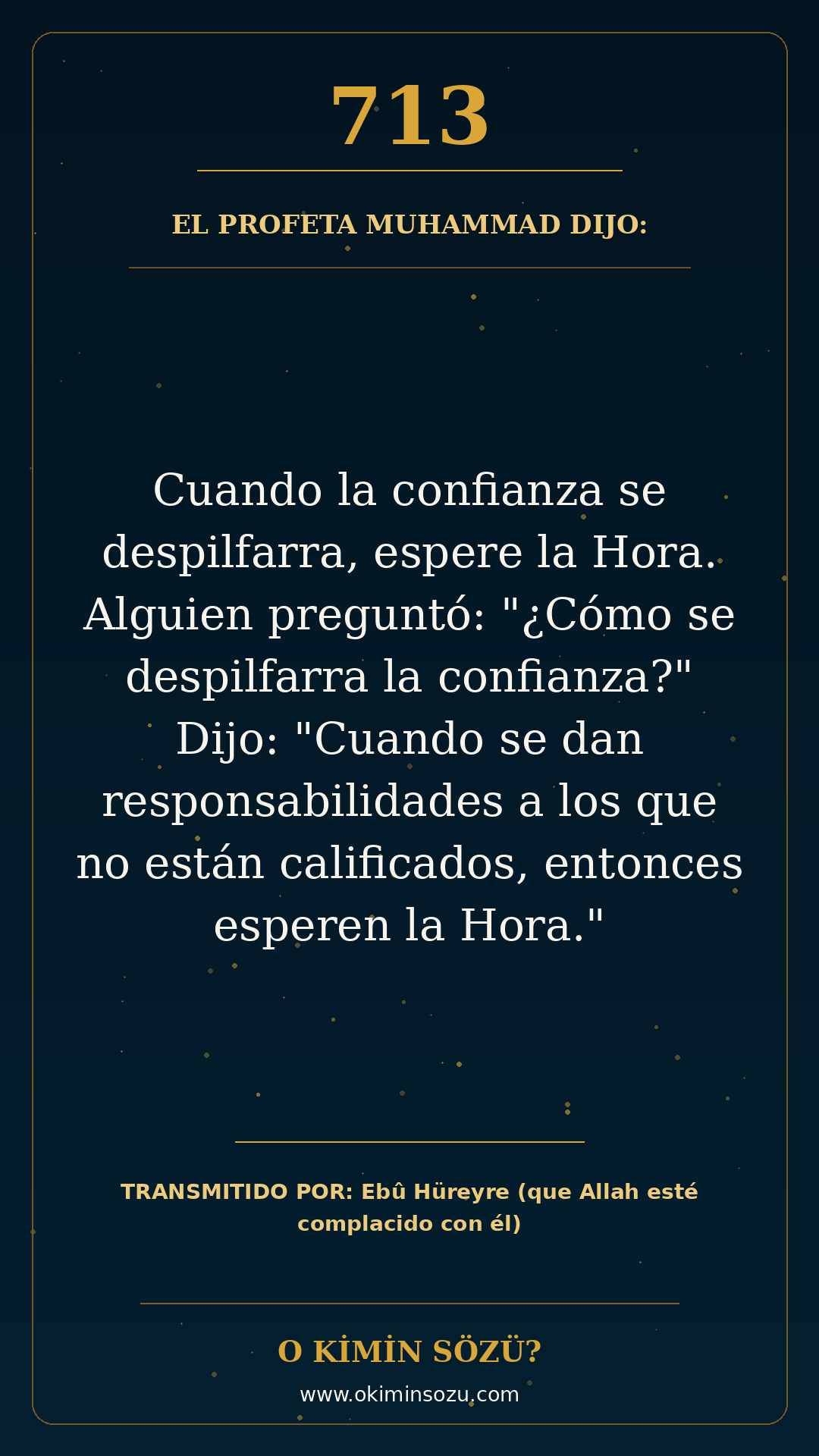 hadis 0713 es
