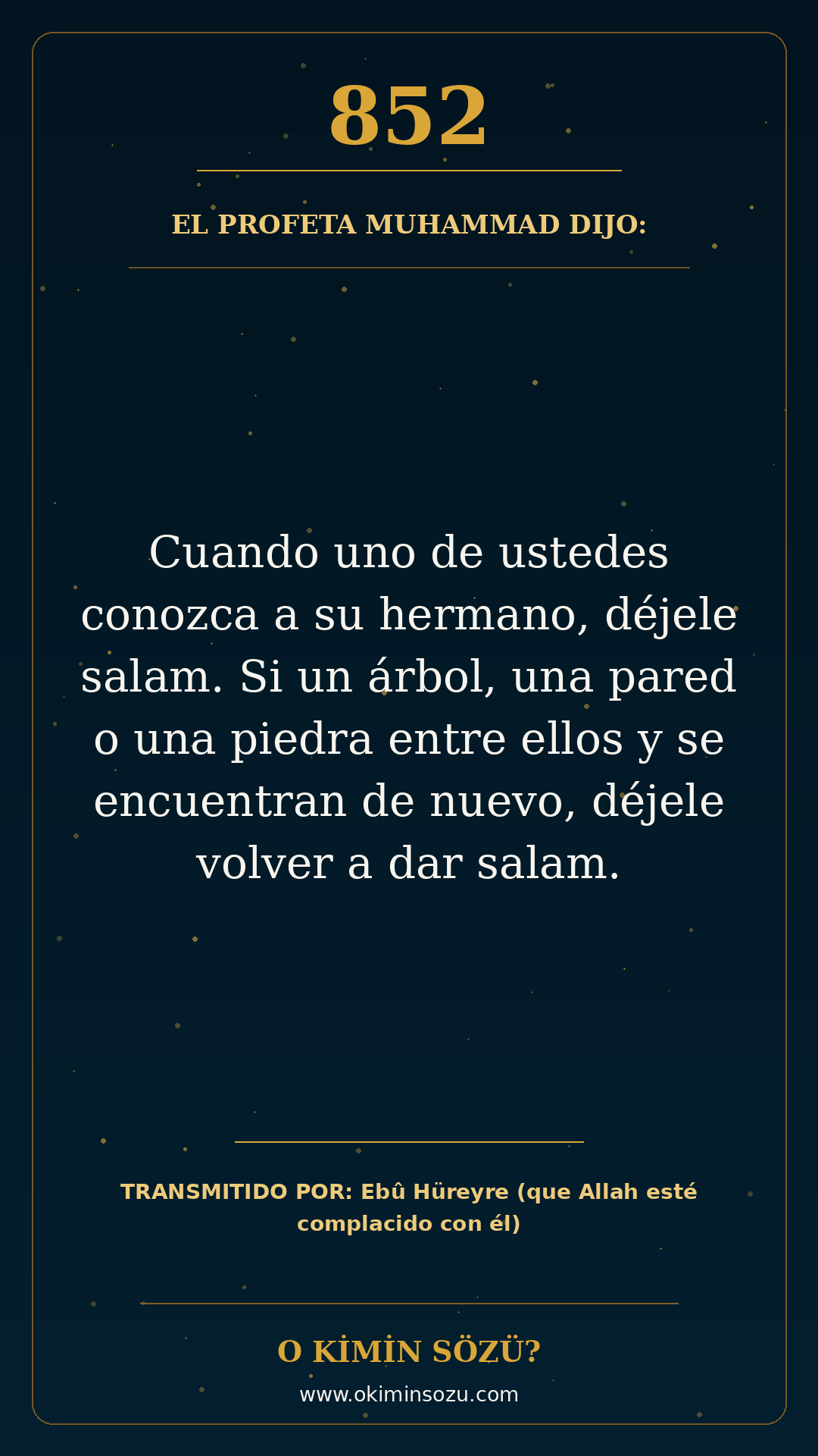 hadis 0852 es