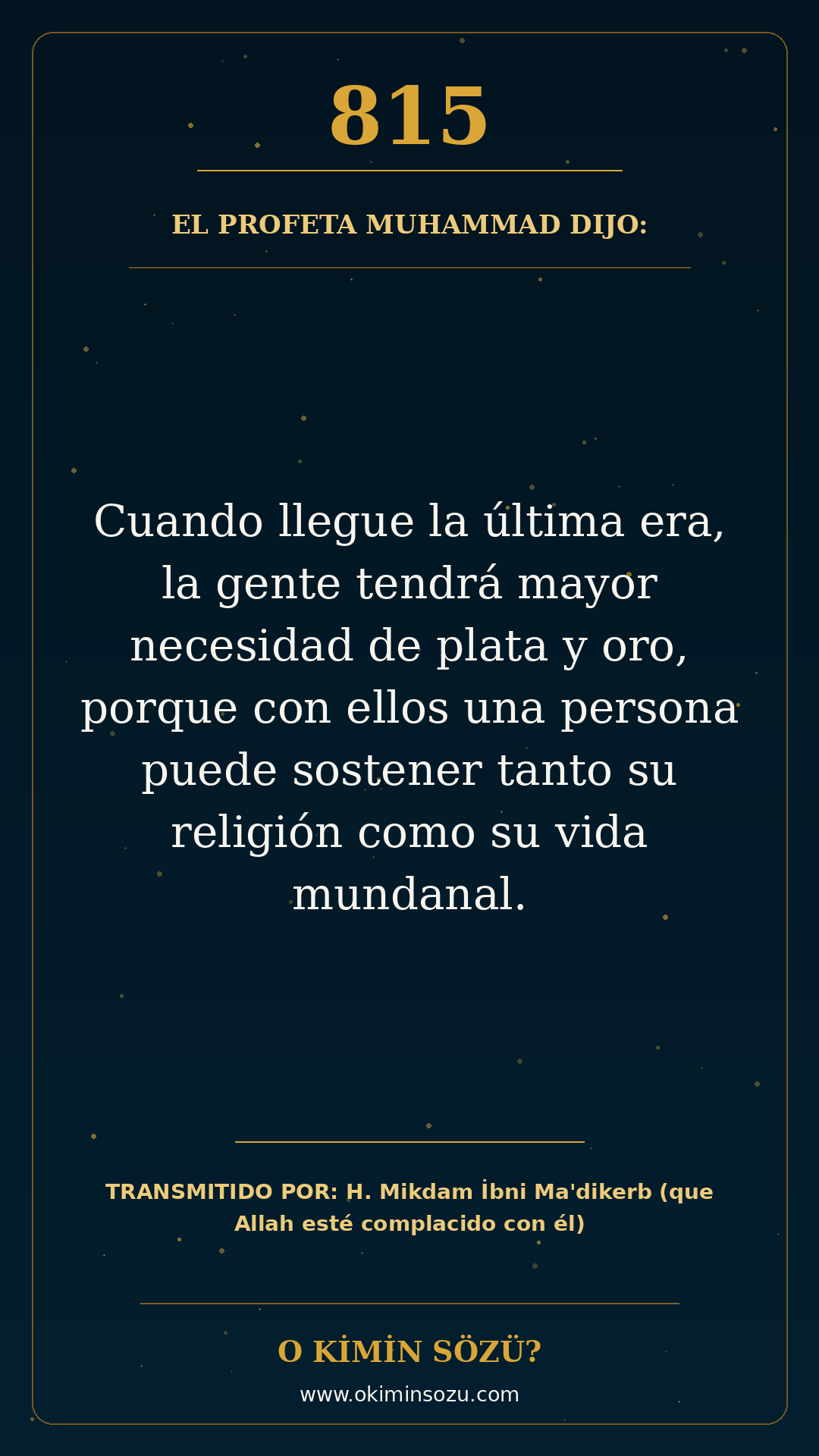 hadis 0815 es