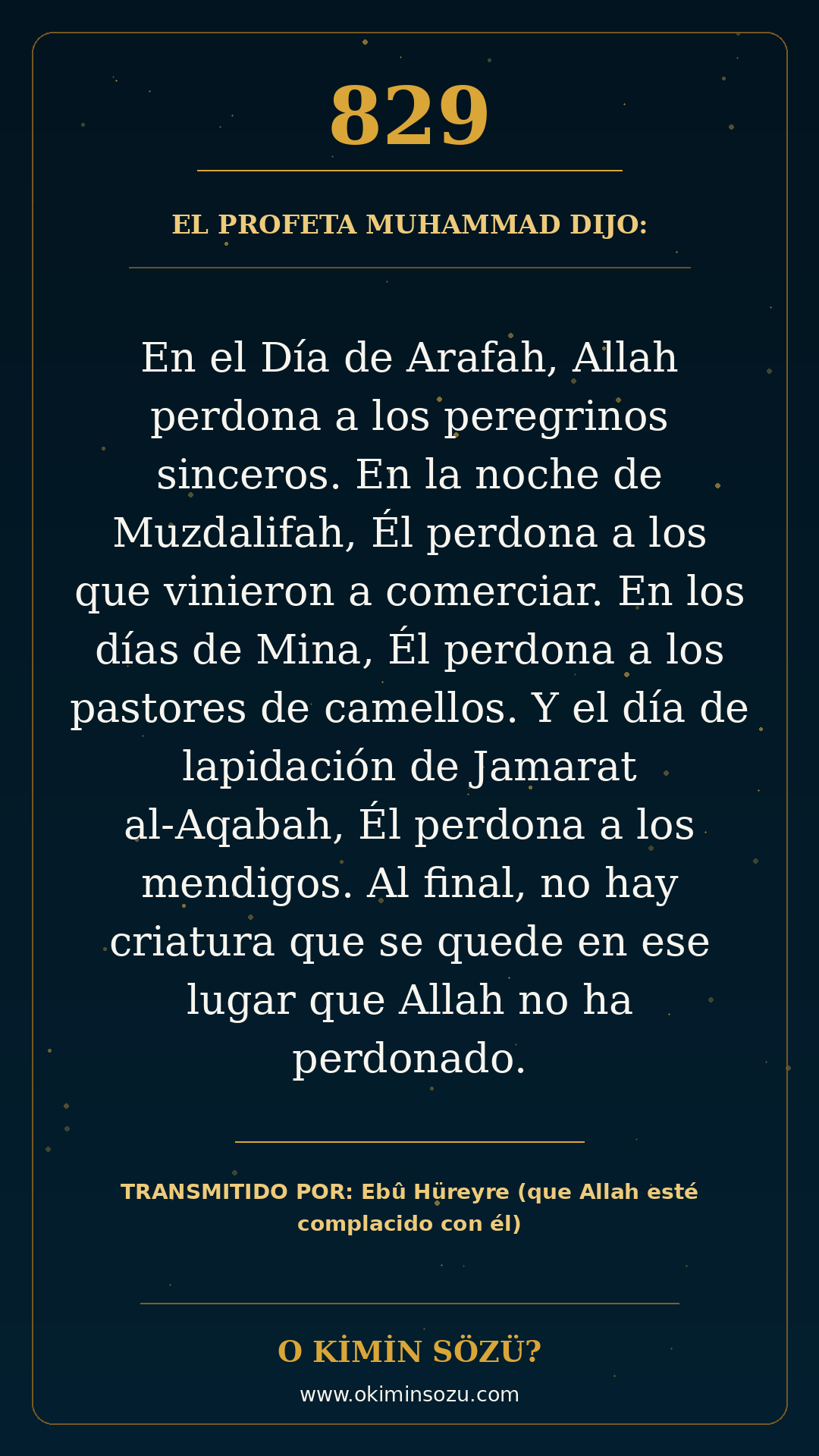 hadis 0829 es