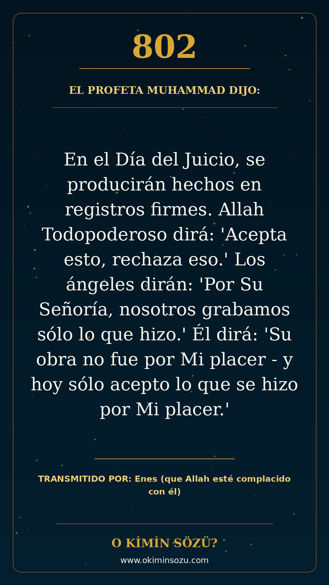 hadis 0802 es