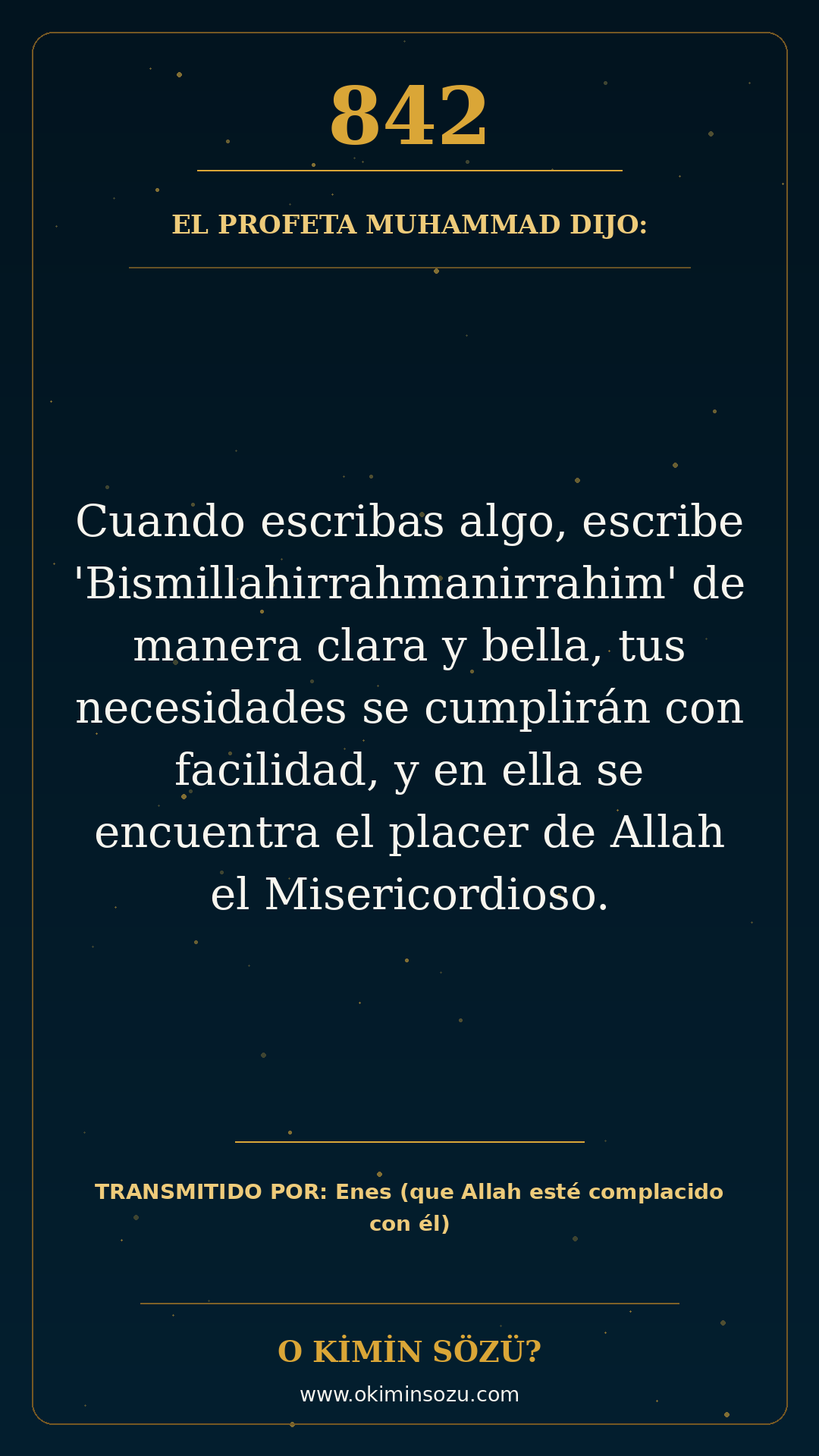 hadis 0842 es