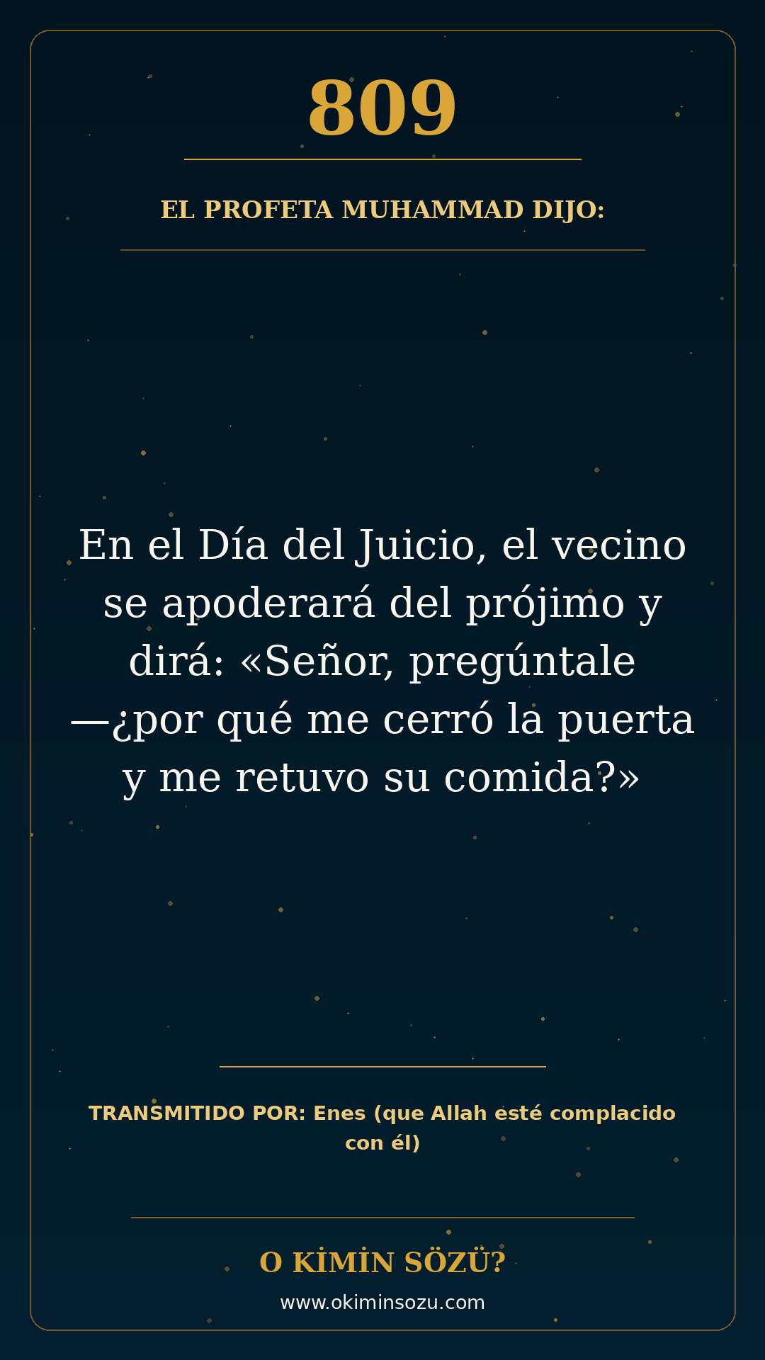 hadis 0809 es