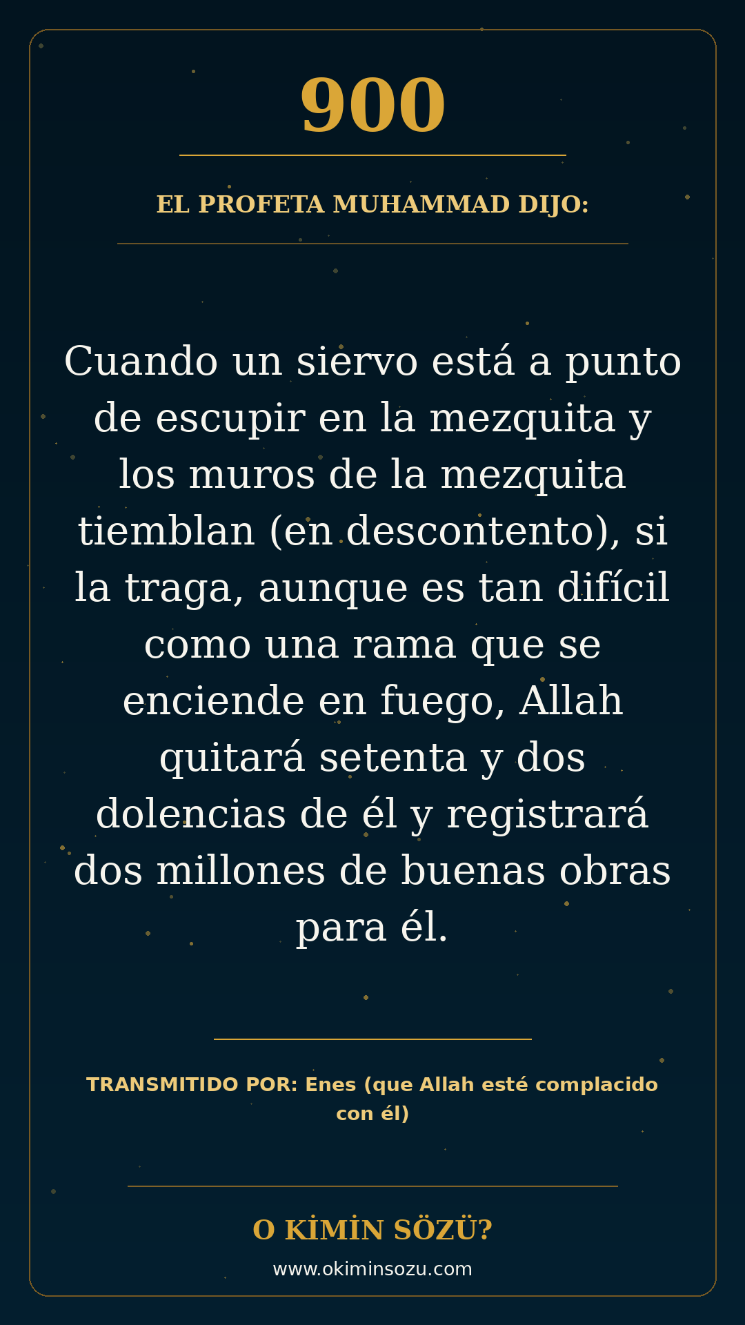 hadis 0900 es