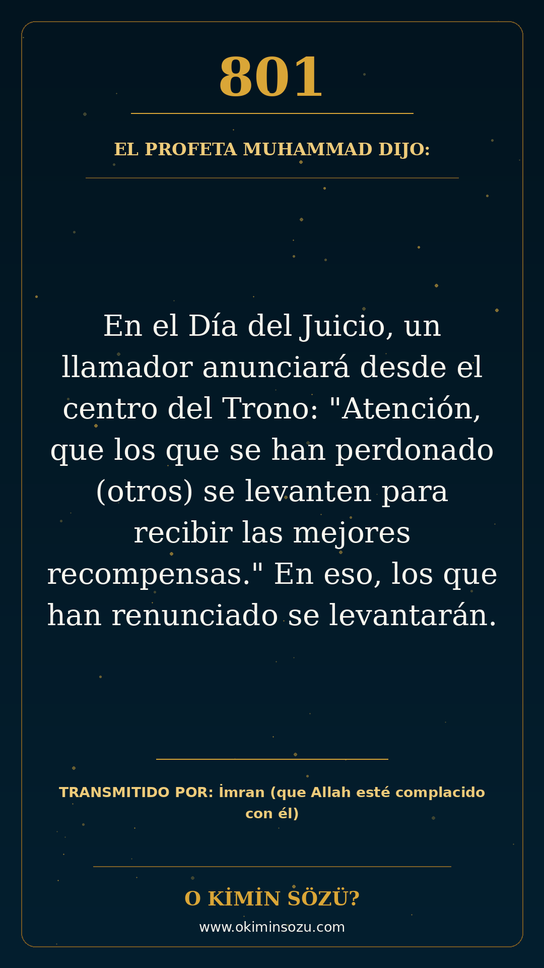 hadis 0801 es